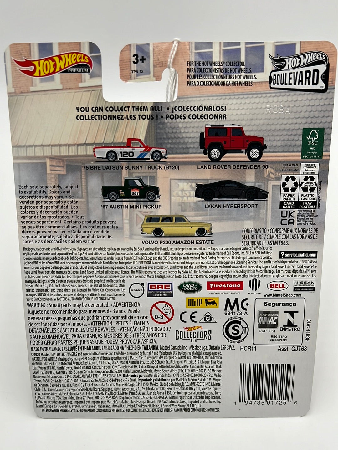 Hot Wheels Premium Boulevard #46 ‘75 BRE Datsun Sunny Truck (B120) 265H