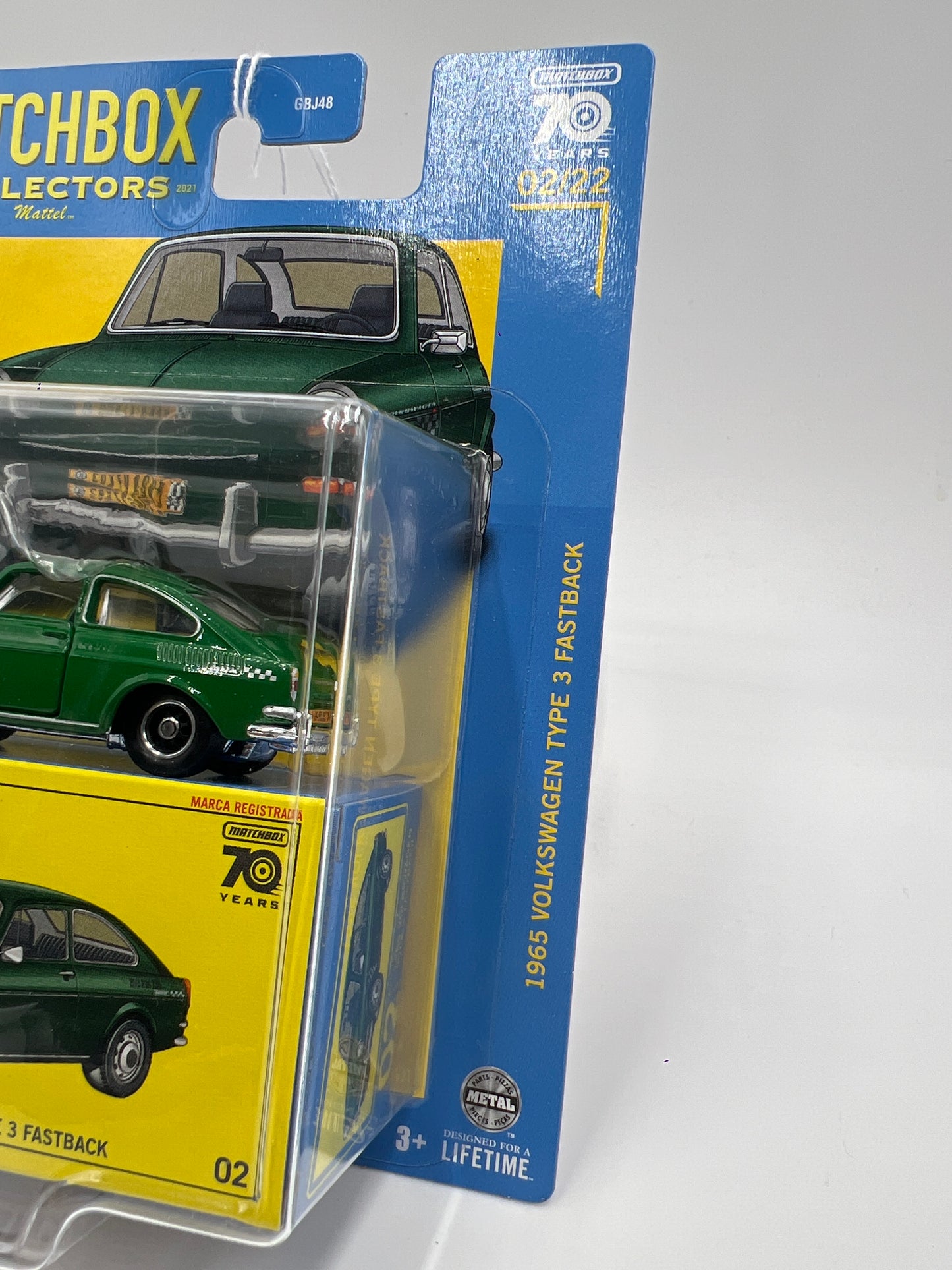 Matchbox Collectors #2 1965 Volkswagen Type 3 Fastback Green 169Q