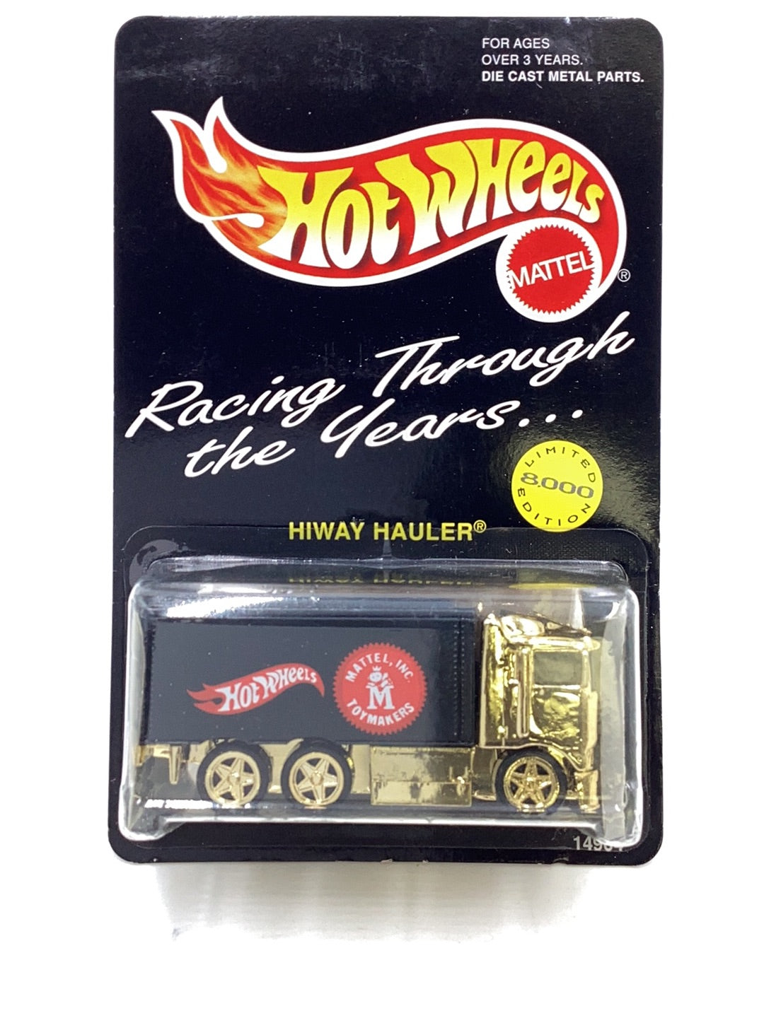 Hot Wheels 1995 Racing Through The Years Hiway Hauler 1 of 8000 #14904 with protector