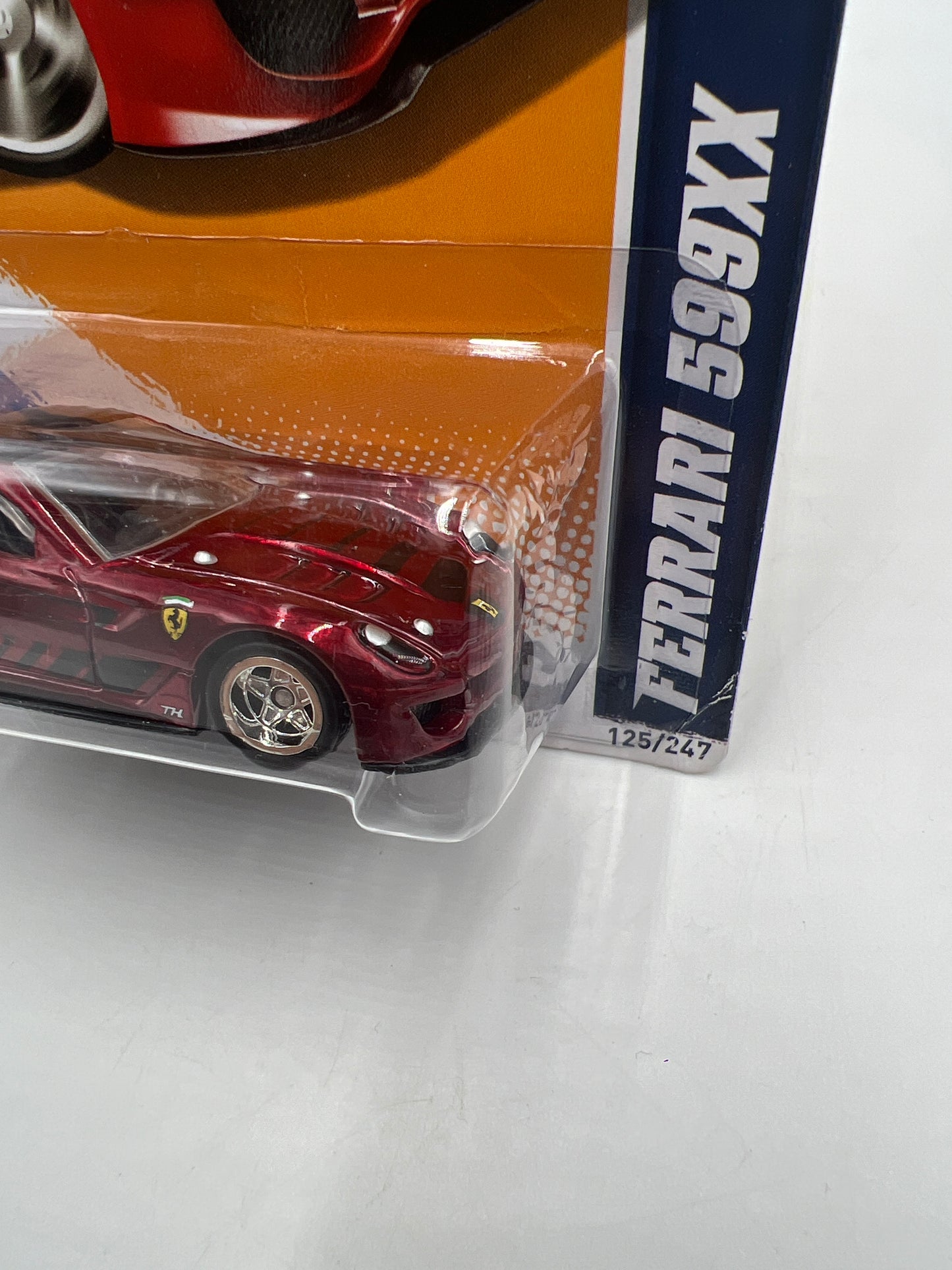 2012 Hot Wheels Super Treasure Hunt #125 Ferrari 599XX Red W/ Protector