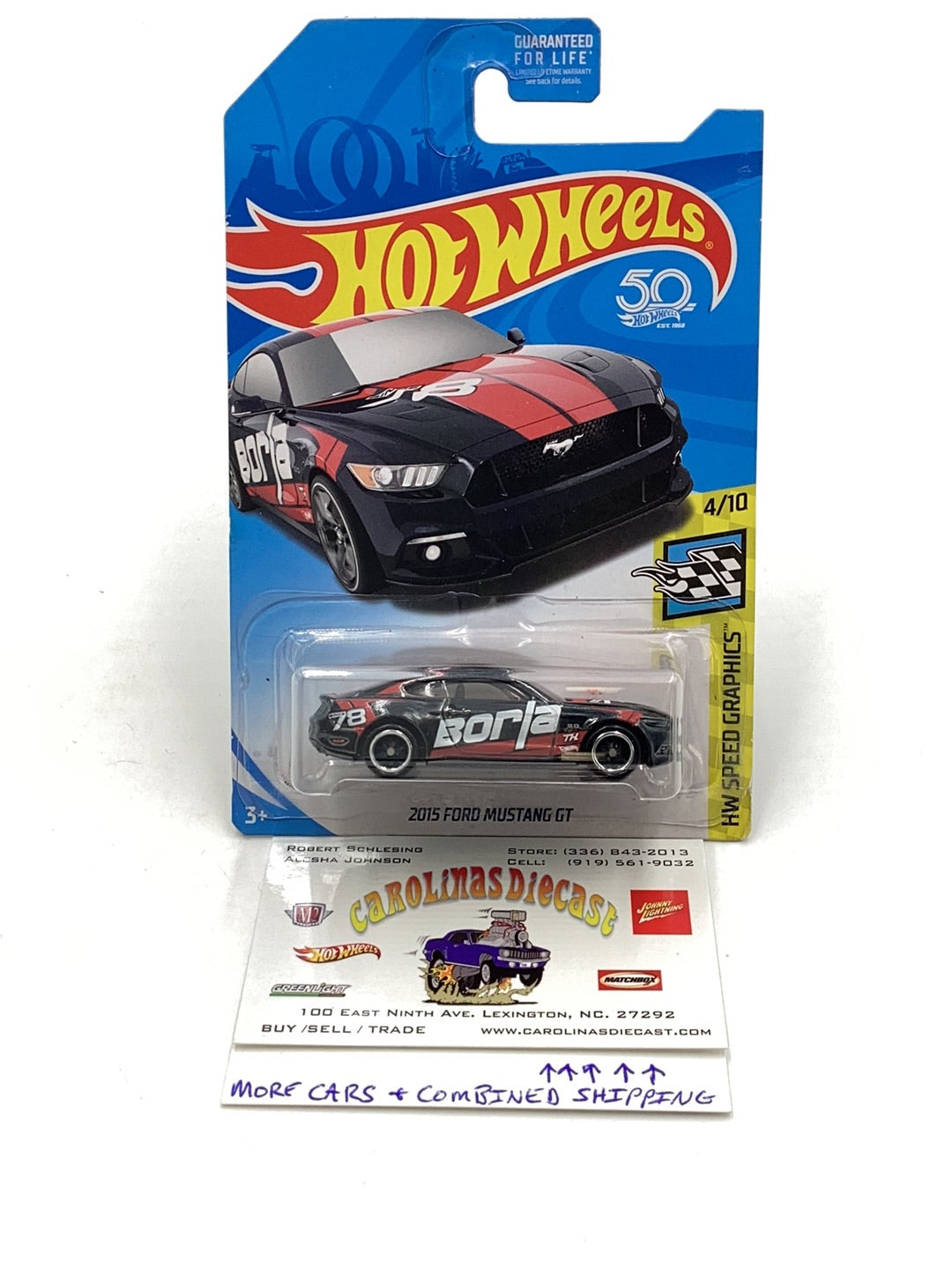 2018 hot wheels super treasure hunt 2015 Ford Mustang GT W/Protector