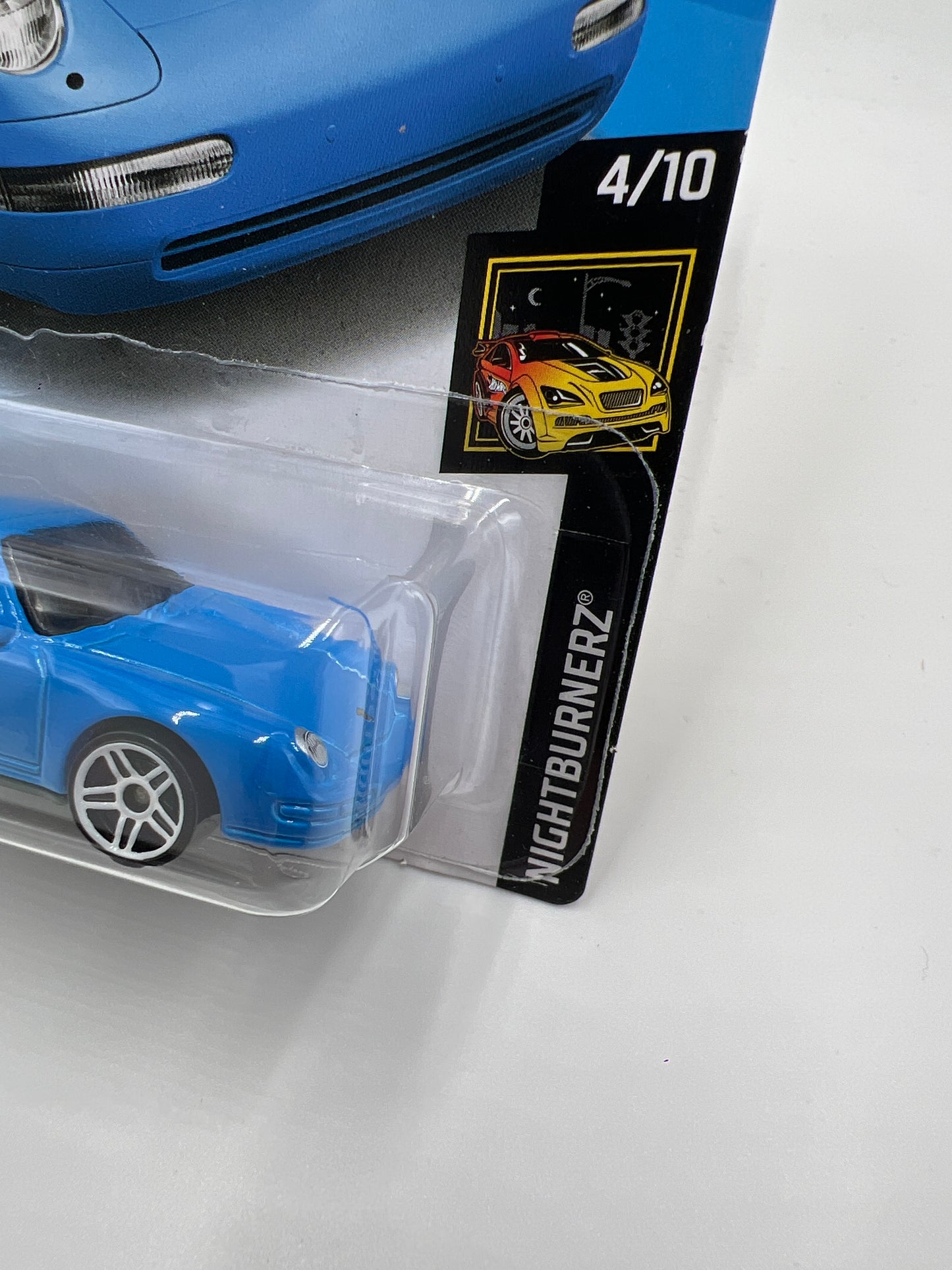 2019 Hot Wheels Month Card Nightburnerz #155 96 Porsche Carrera Blue 100C