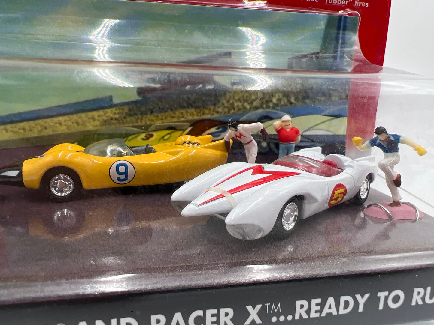 Johnny Lightning Speed Racer American Flashbacks In Time 2 Pack Speed Racer And Racer X
