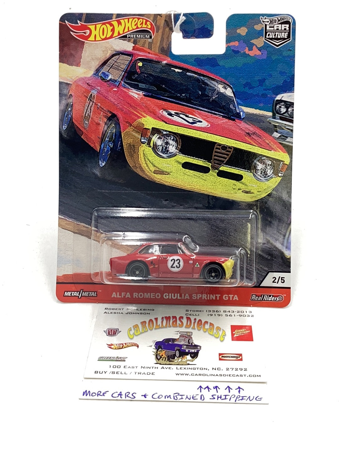 Hot wheels Door Slammers Alfa Romeo Giulia Sprint GTA 2/5 246L