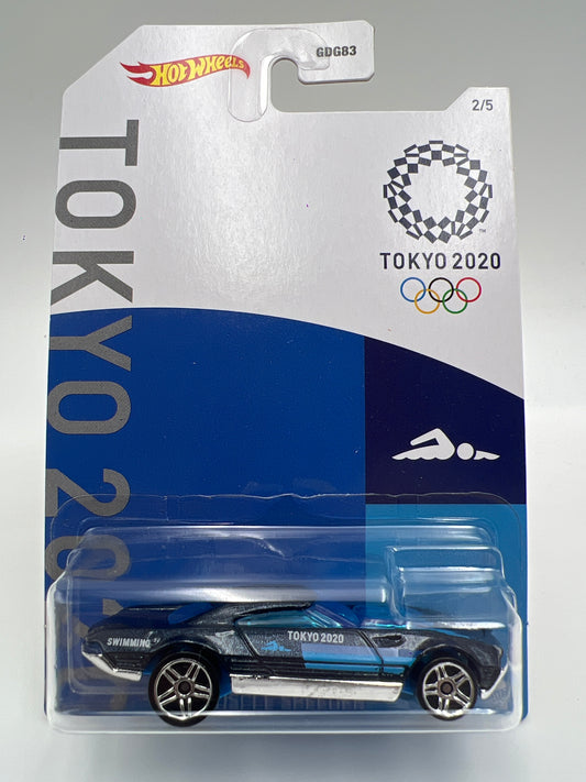 Hot Wheels Olympic Games Tokyo 2020 Series #2 Muscle Speeder Blue 168G