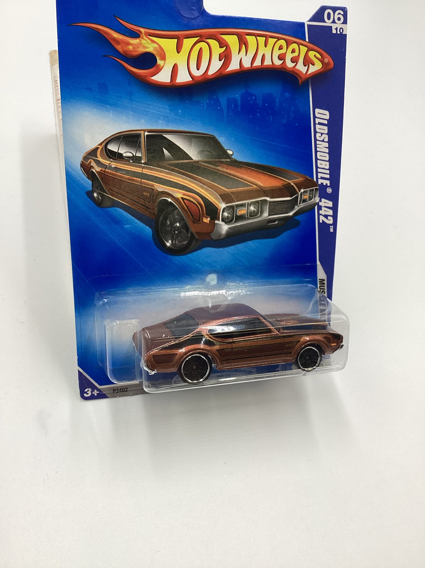 2009 Hot Wheels #082 Olds 442 Brown 54H