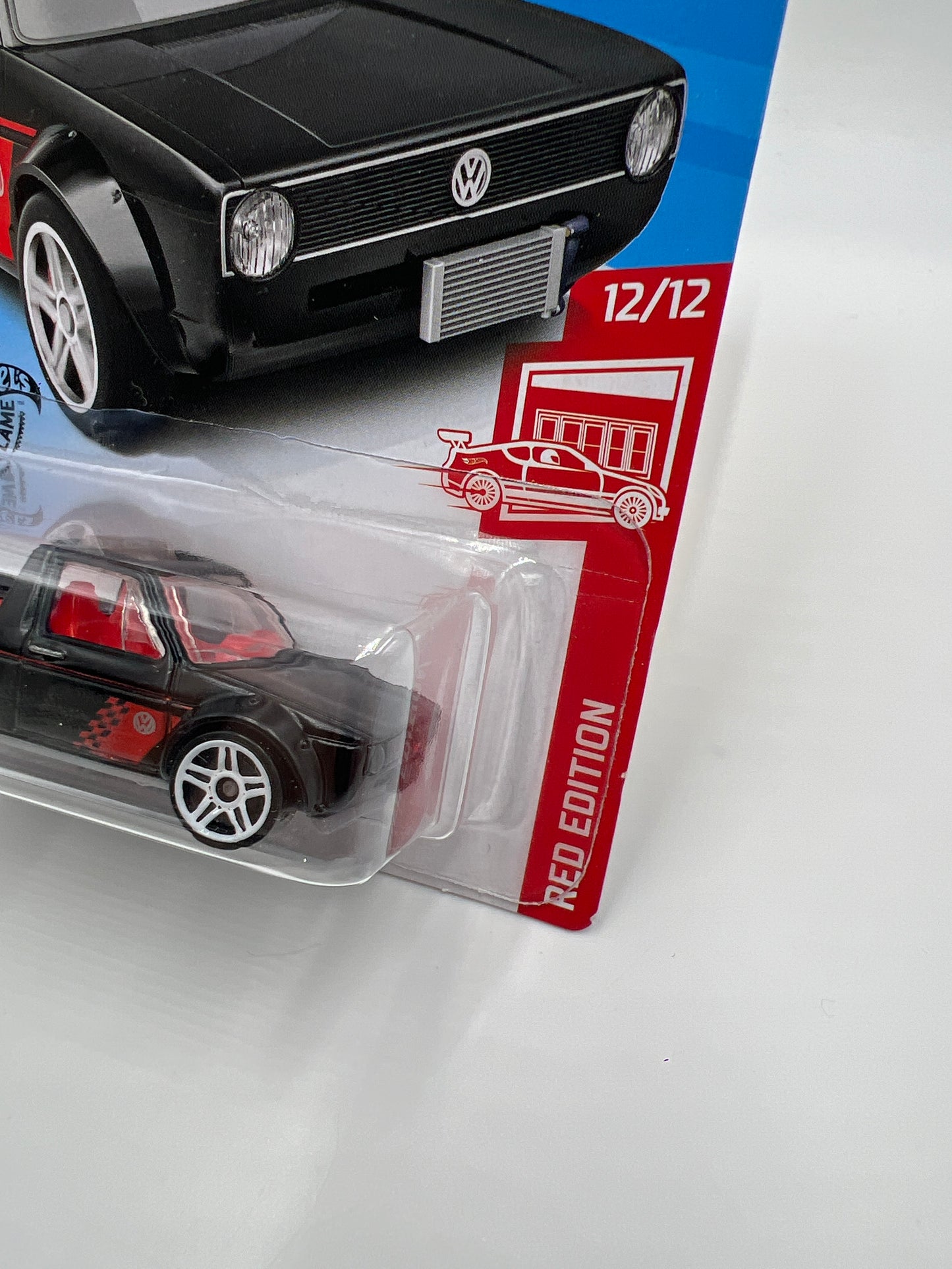 2019 Hot Wheels Target Exclusive Red Edition #177 Volkswagen Caddy Black 144E