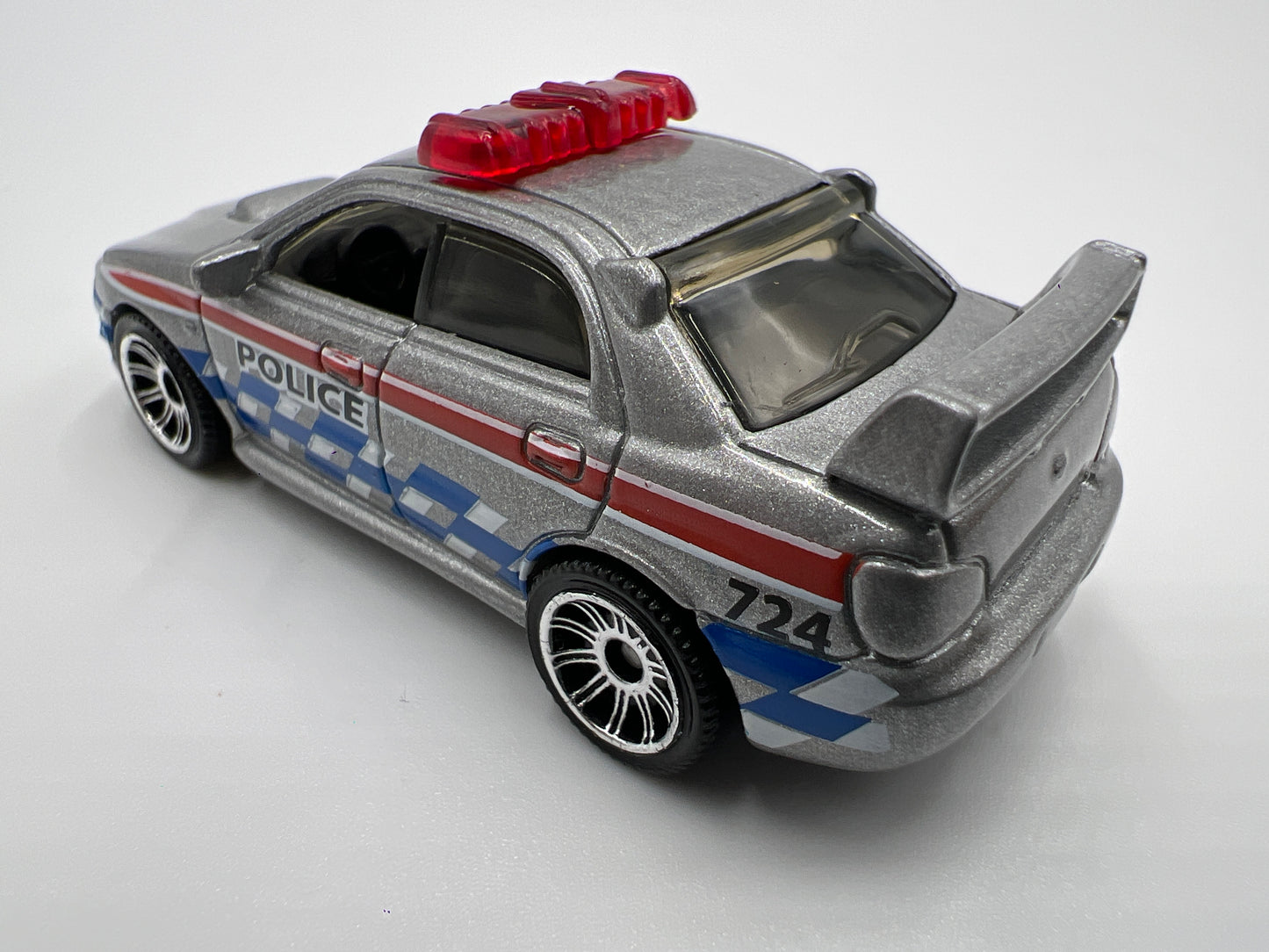 Matchbox 1/64 2007 Subaru Impreza WRX Silver Police Loose