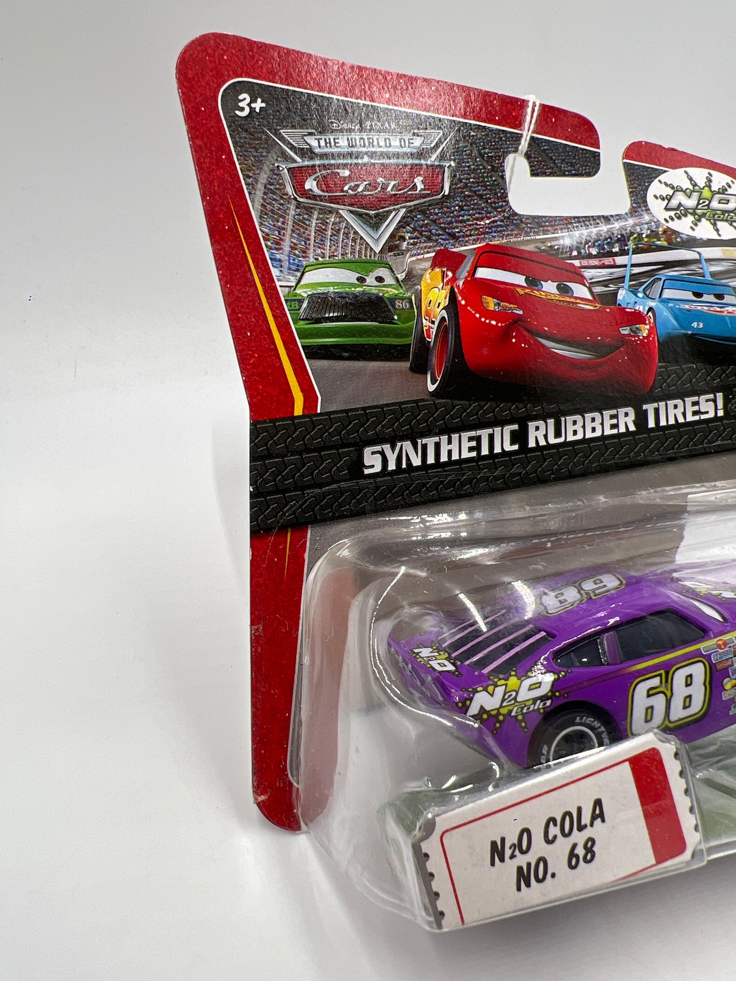 Disney Pixar The World Of Cars Rubber Tires N2O Cola No 68 140i