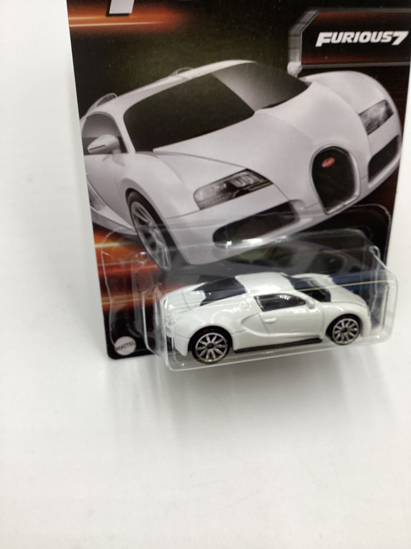 2023 Hot Wheels Fast and Furious Series 3  #7 Bugatti Veyron White with protector