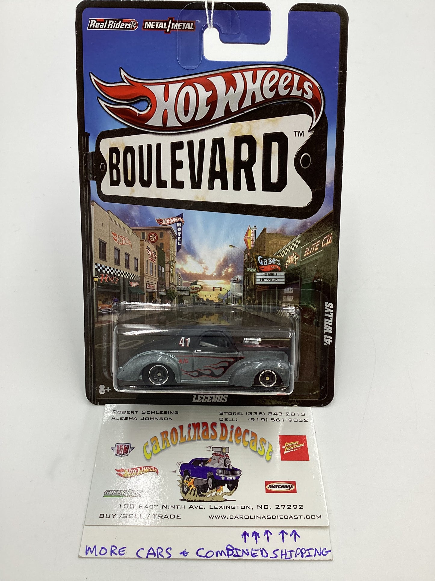 Hot Wheels Boulevard Legends 41 Willys Gray/Silver SR