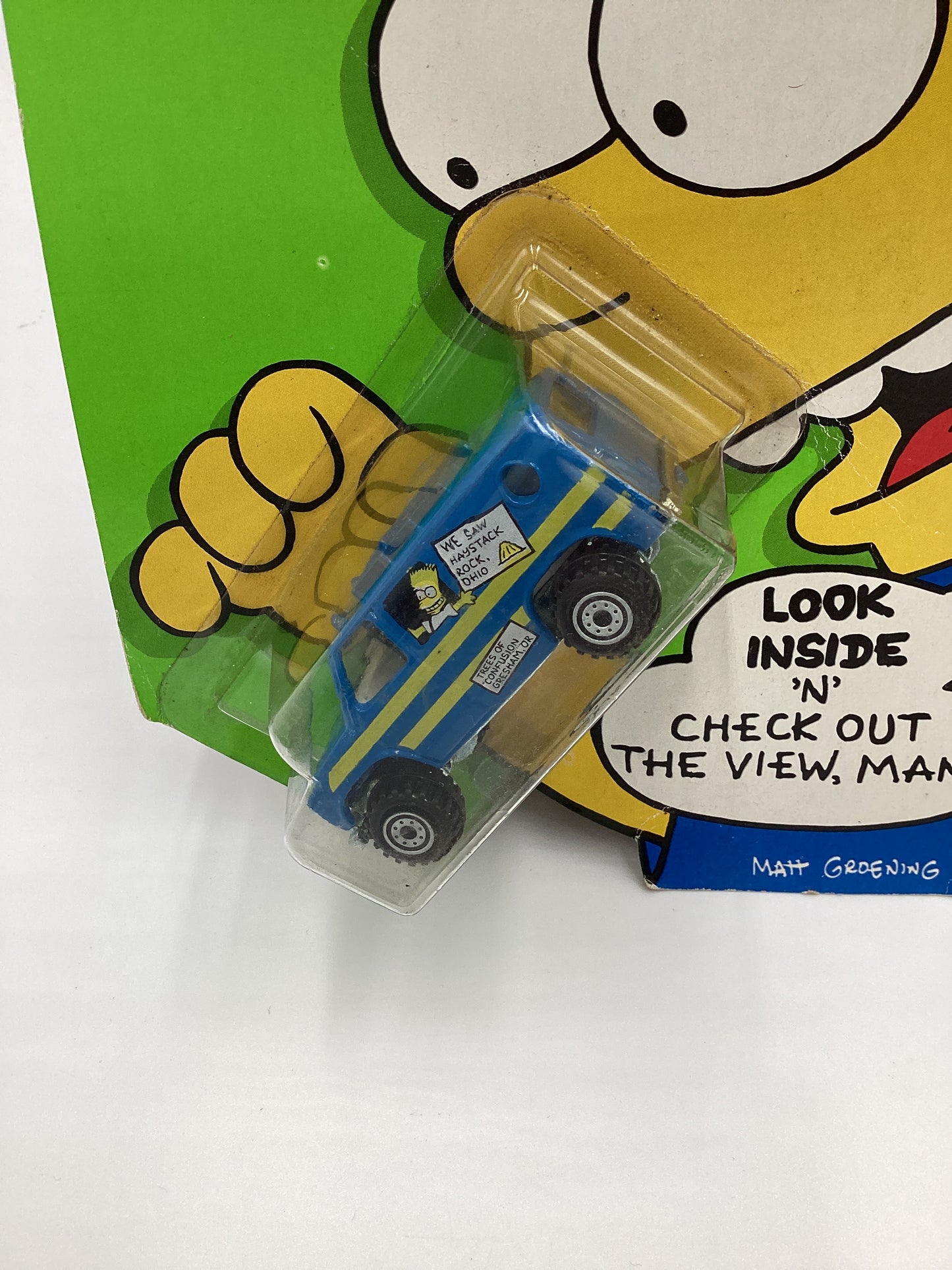 1990 Hot Wheels The Simpson Family Camper Blue