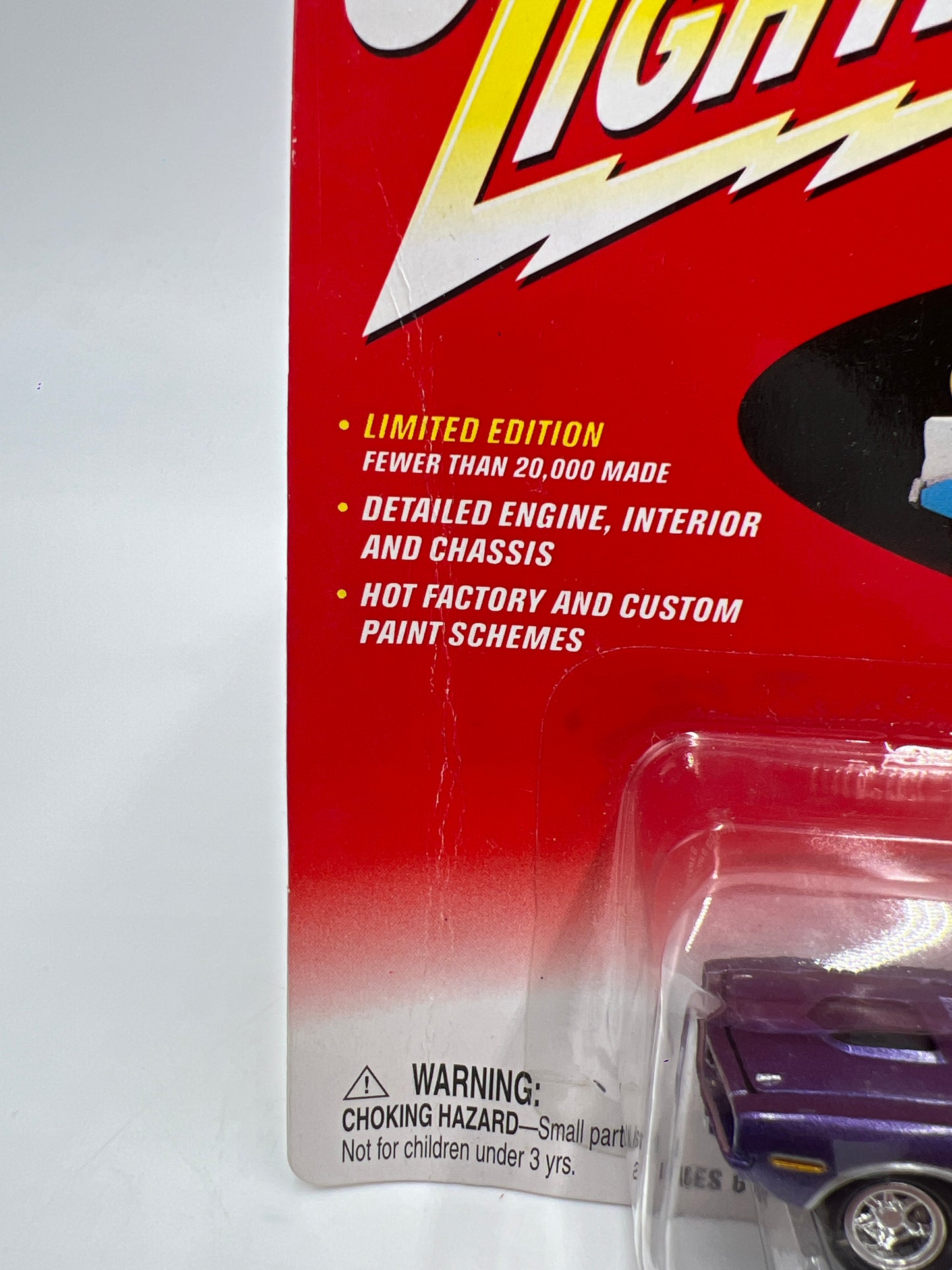 Johnny Lightning Ragtops 1971 Plymouth Hemi Cuda Purple Bad Card 228G