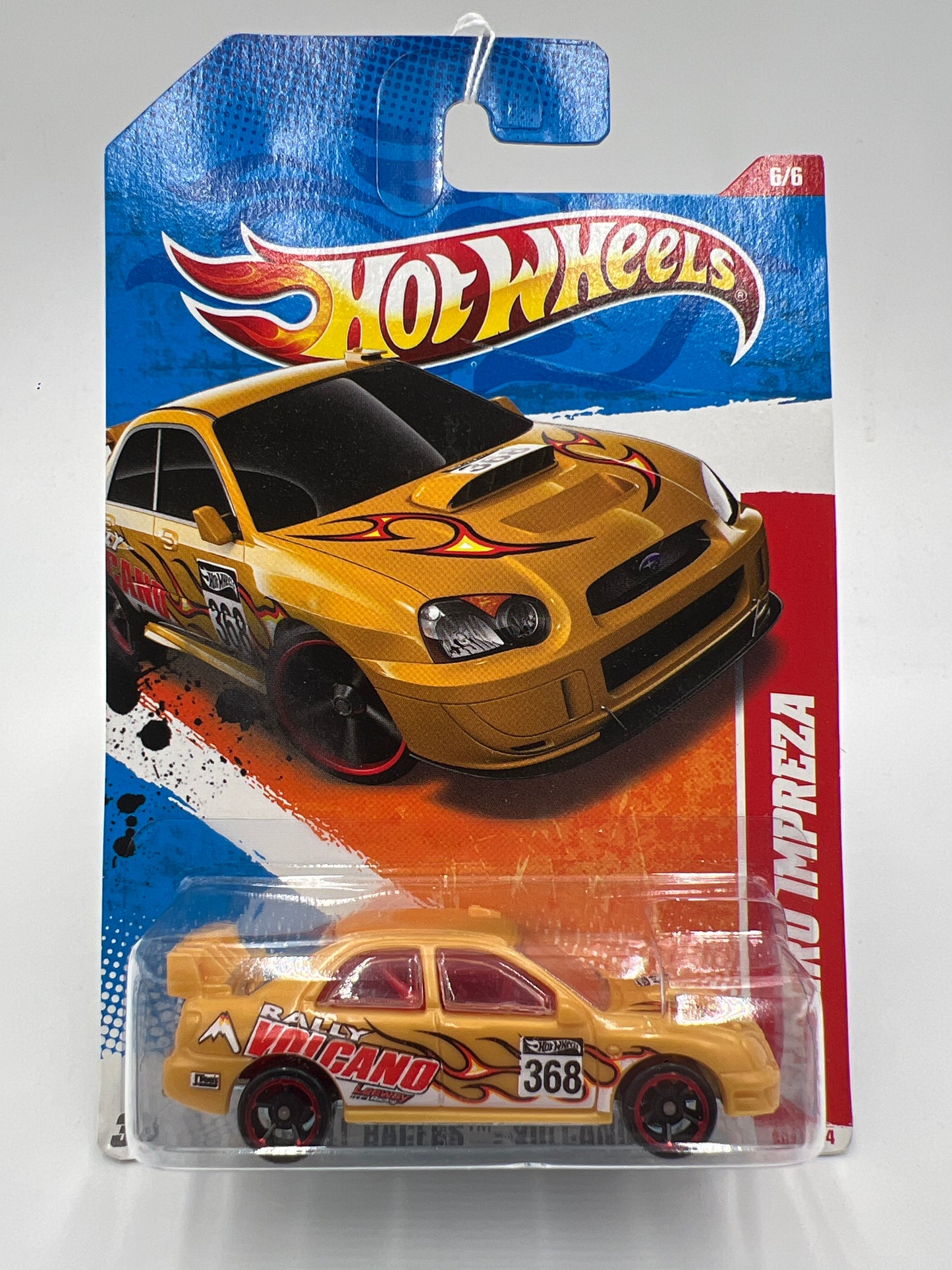 2011 Hot Wheels Thrill Racers Volcano #204 Subaru Impreza Gold