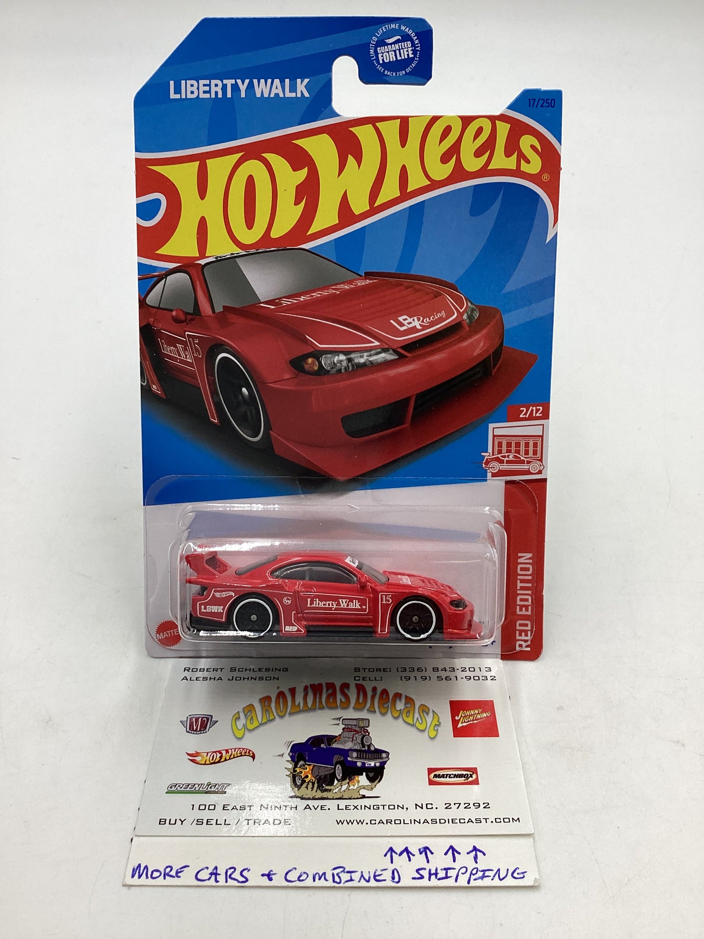 2023 Hot Wheels Red Edition #17 LB Super Silhouette Nissan Silvia with protector