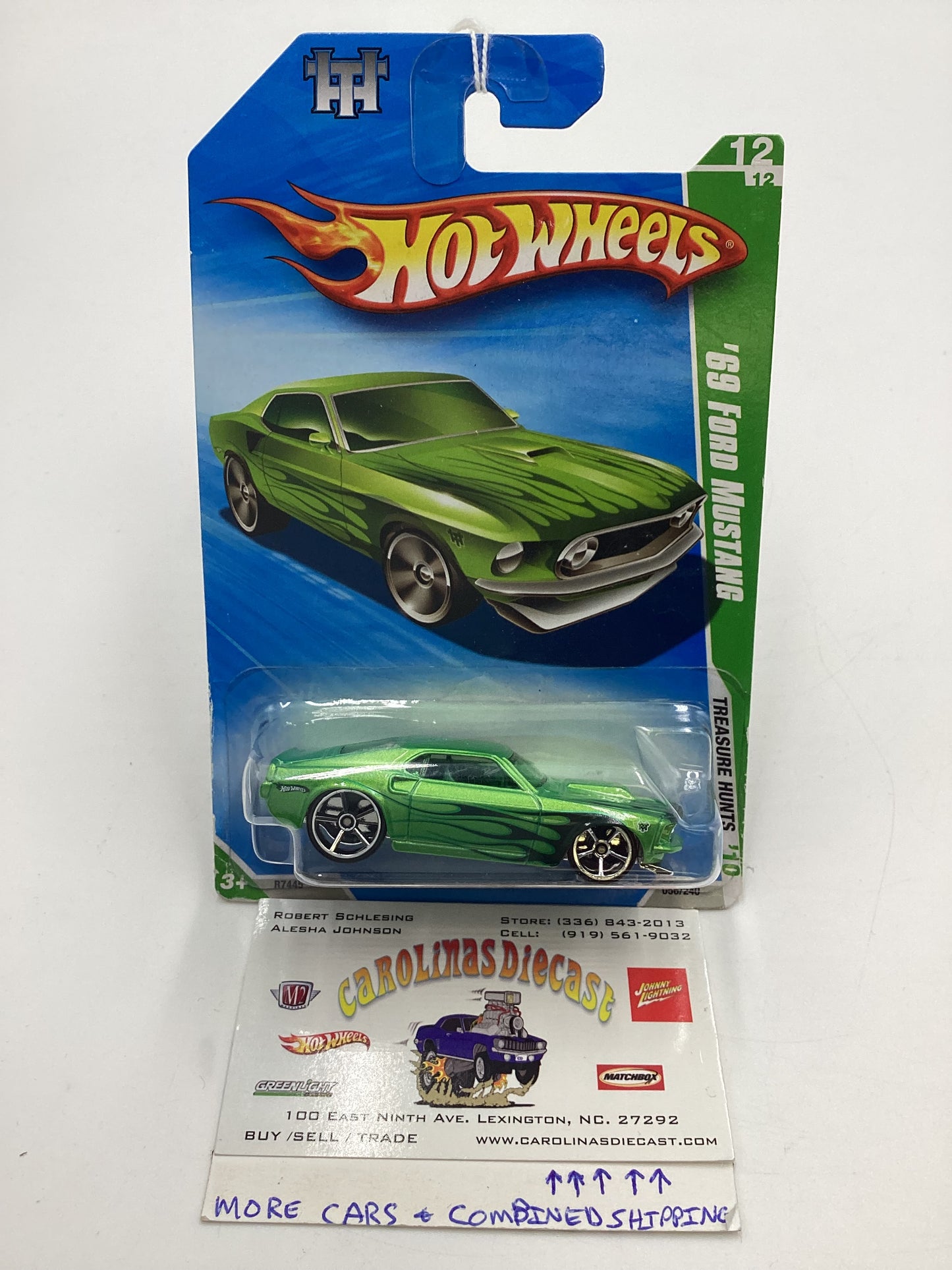 2010 Hot Wheels #56 69 Ford Mustang Treasure Hunt