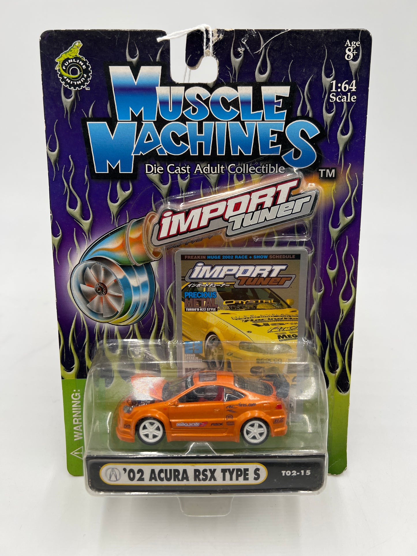 Muscle Machines Import Tuner 02 Acura RSX Type S Orange T02-15 220F