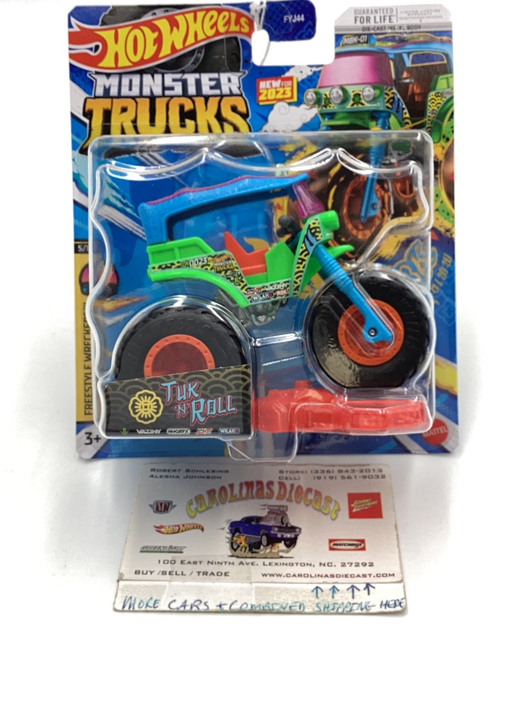 Hot wheels Monster Trucks Tuk n Roll 130D