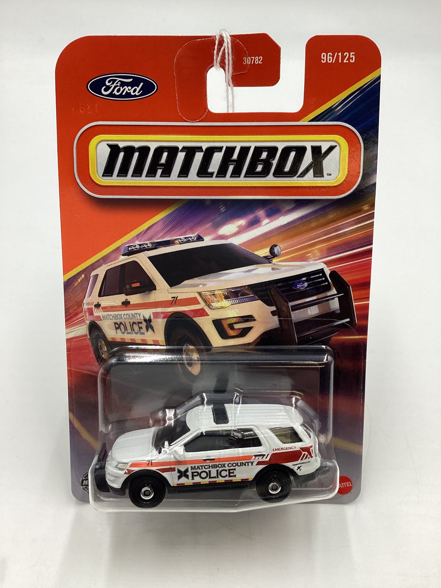 2025 Matchbox #96 2016/Ford Interceptor Utility White