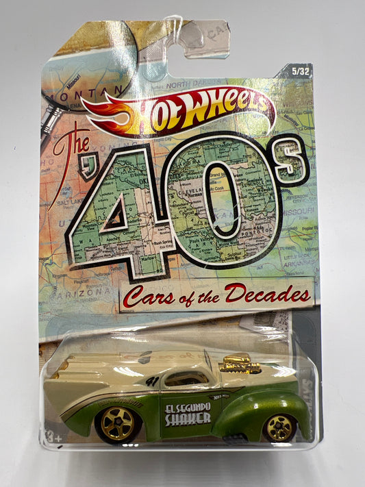 Hot Wheels Cars of the Decades The 40s #5 41 Willys Green