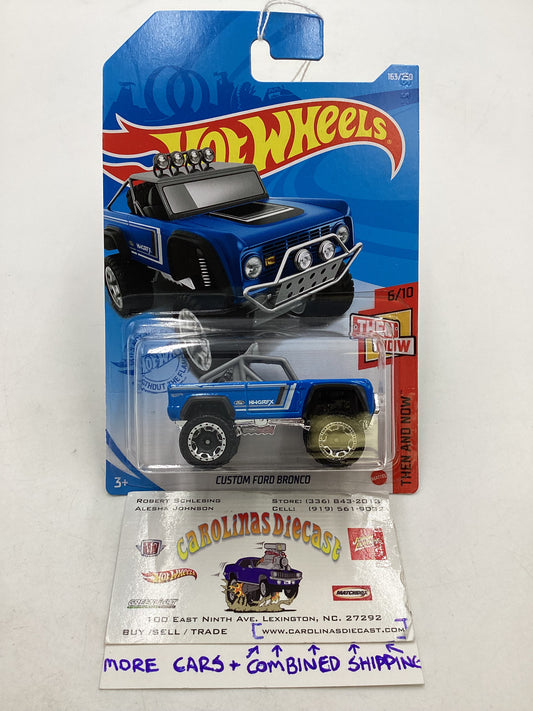 2021 Hot Wheels #163 Custom Ford Bronco Blue 35H