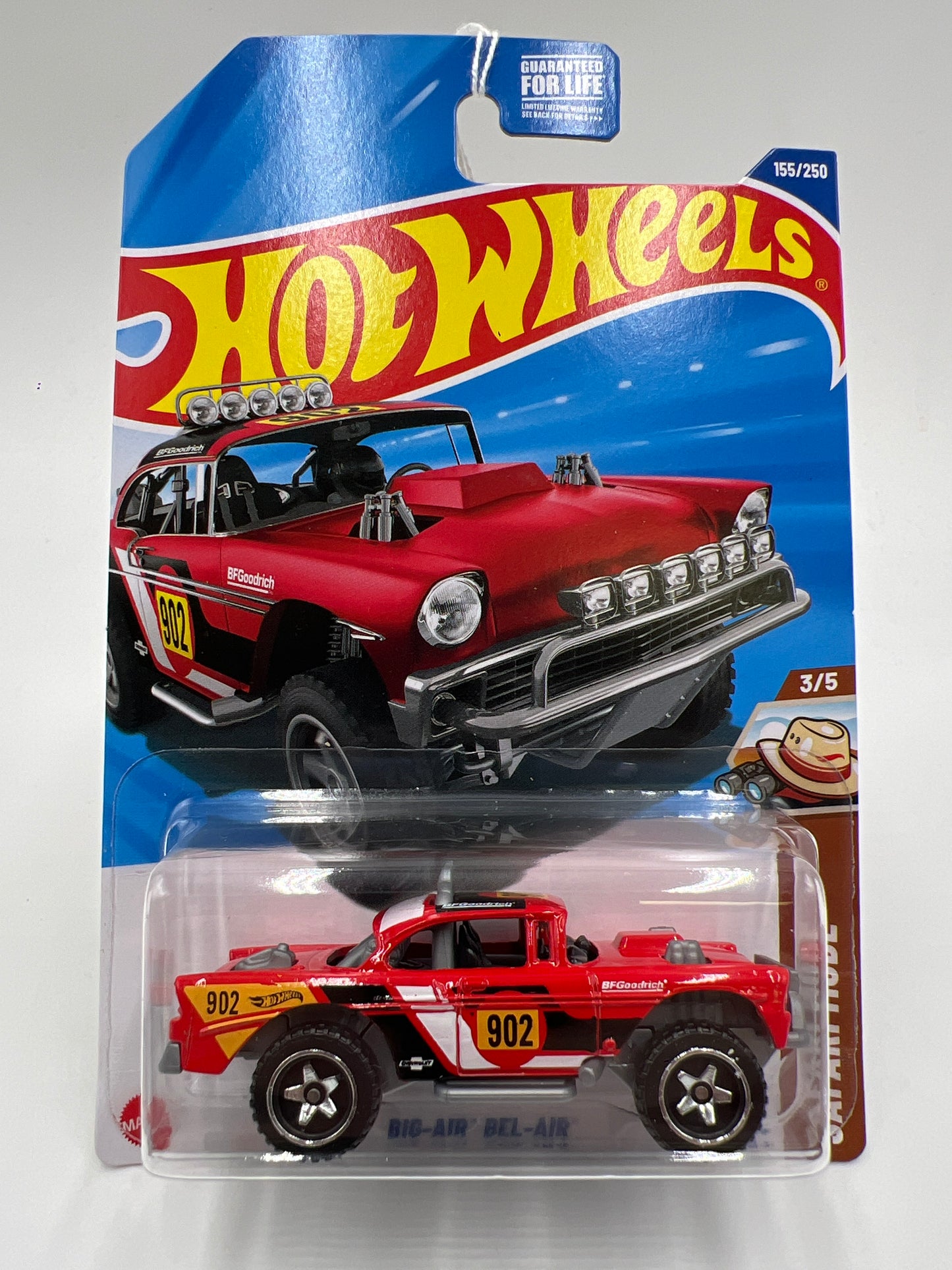 2025 Hot Wheels H Case Safari Mode #155 Big-Air Bel-Air Red 6F