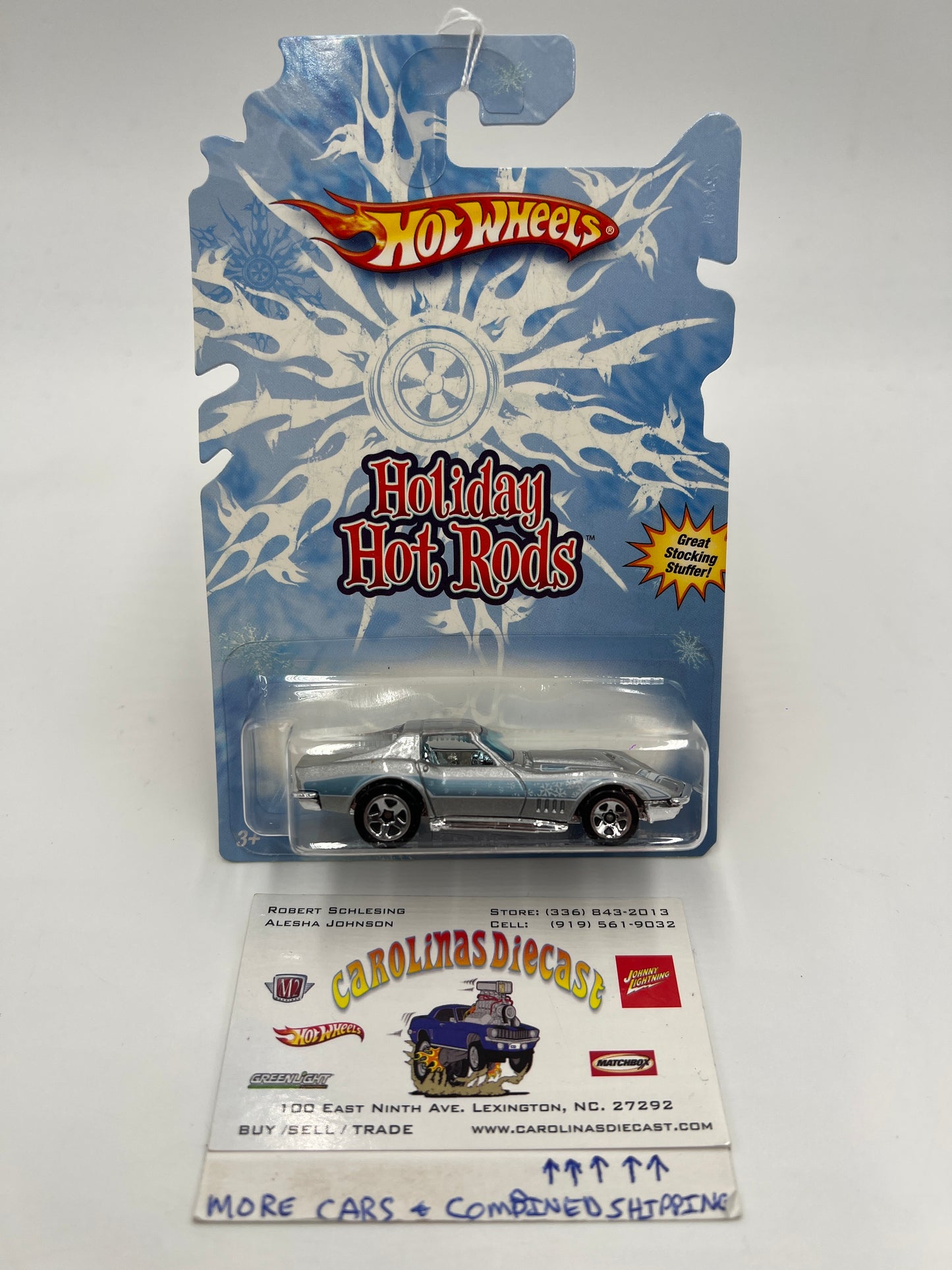Hot Wheels Holiday Hot Rods 69 Corvette Silver 157B