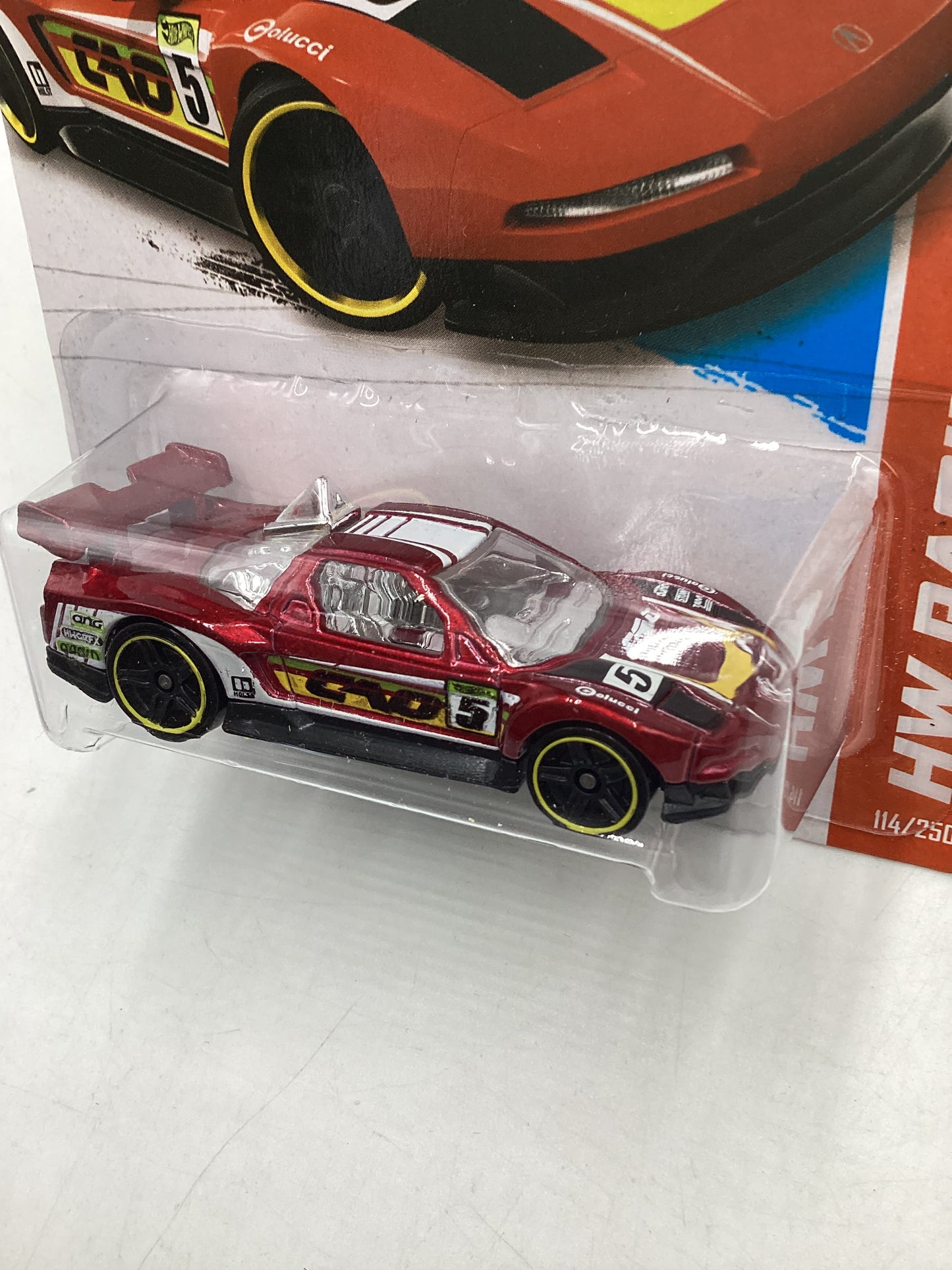 2013 Hot Wheels #114 Acura NSX Red 105A