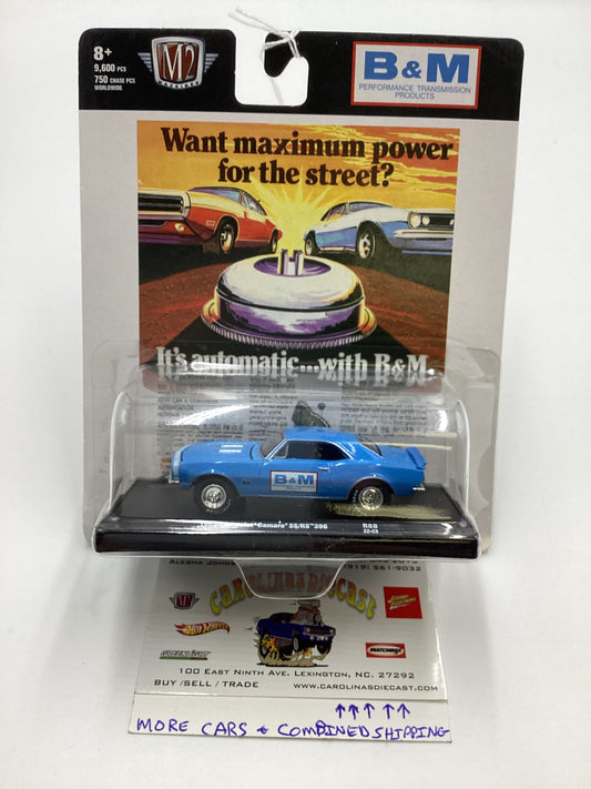 M2 Machines Auto Driver B&M 1967 Chevrolet Camaro SS/RS 396 Baby Blue R88 191F