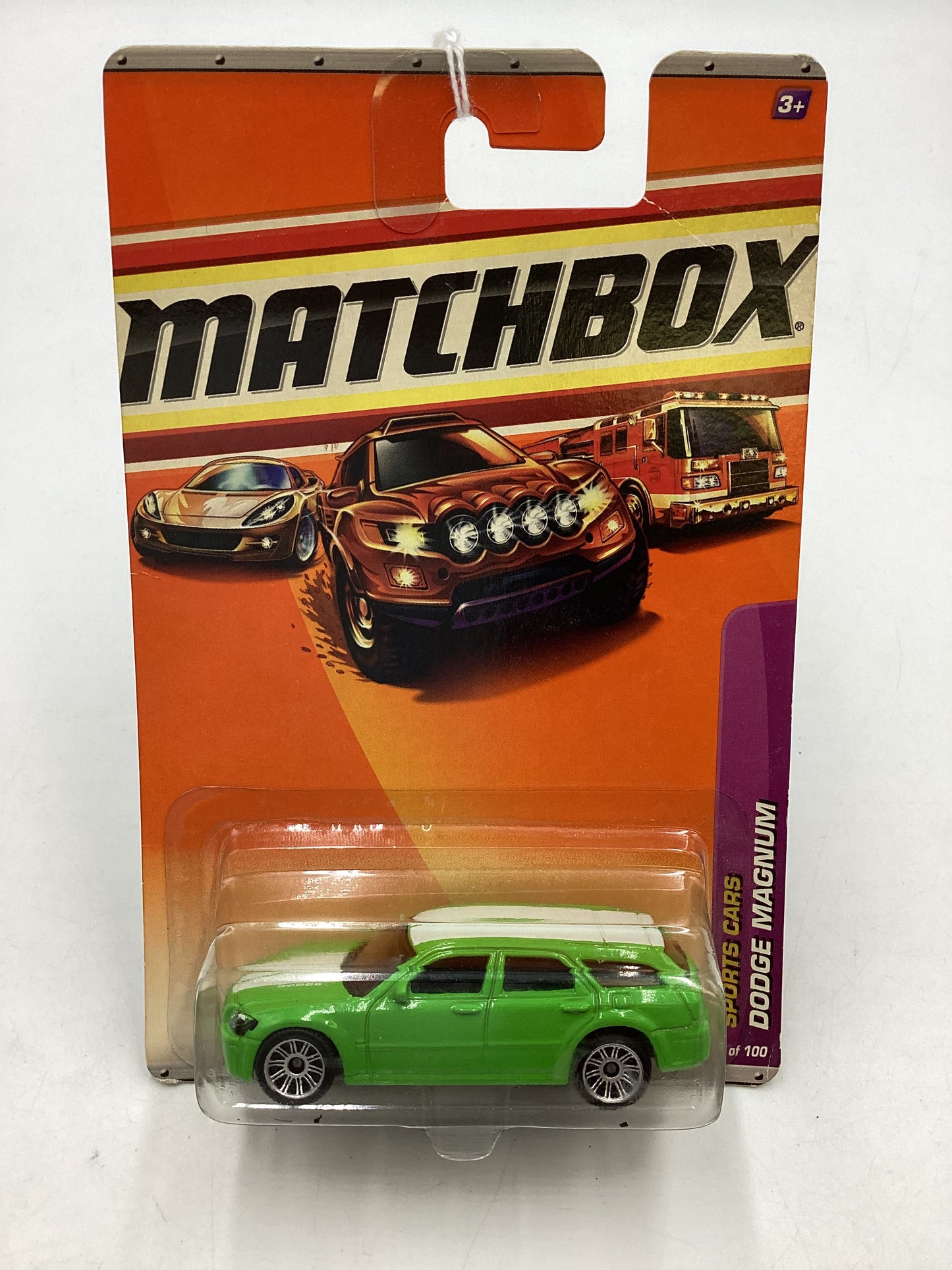 Matchbox Sports Cars #9 Dodge Magnum Green 208B