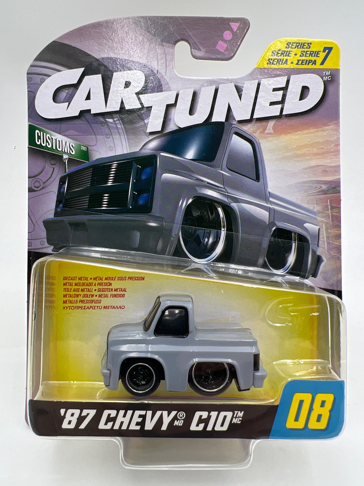 MGA Car Tuned Hobby Exclusive Series 7 #8 87 Chevy C10 Gray