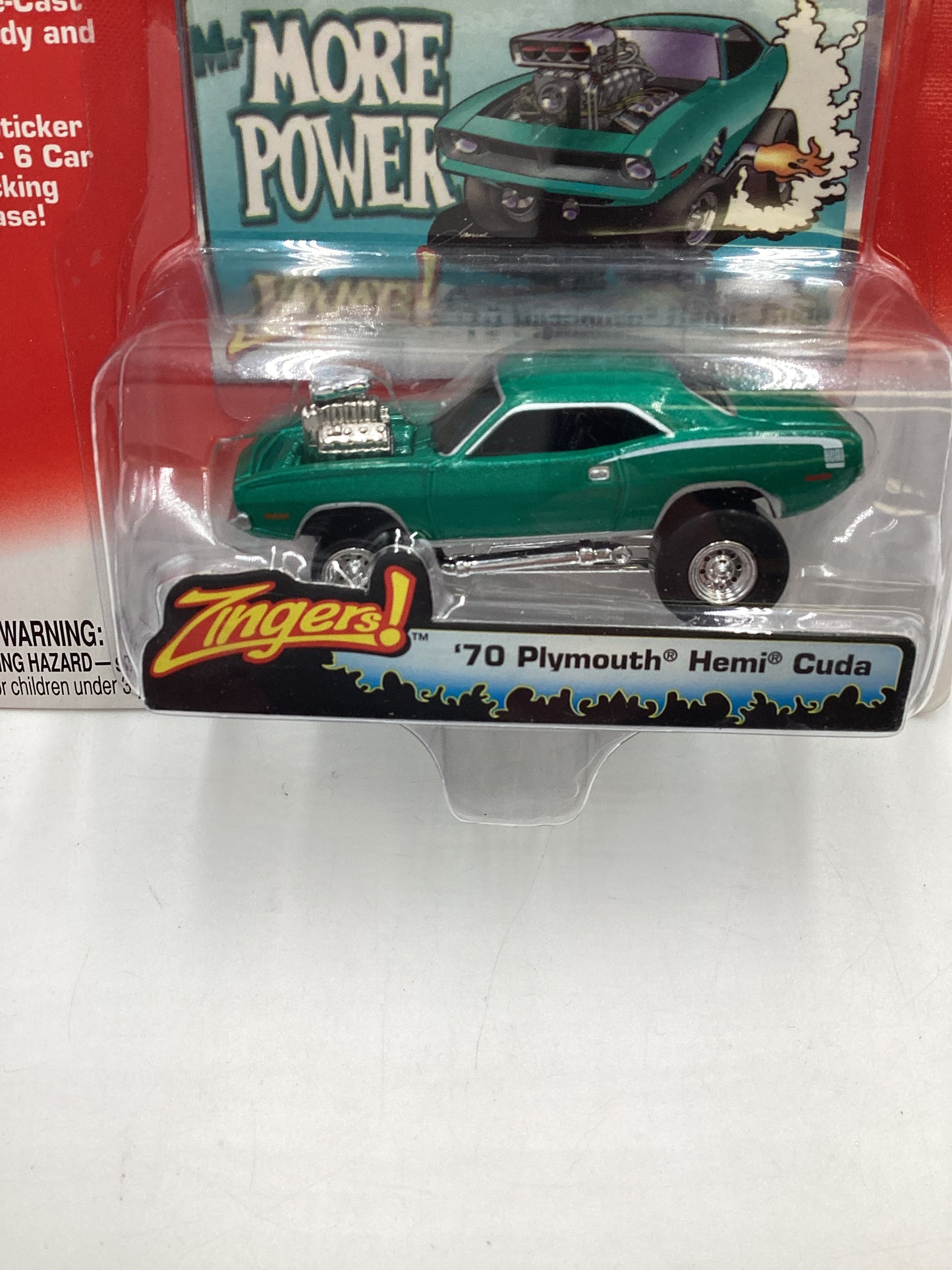 Johnny lightning Street freaks zingers *Vein on back* 70 Plymouth Hemi Cuda 190E