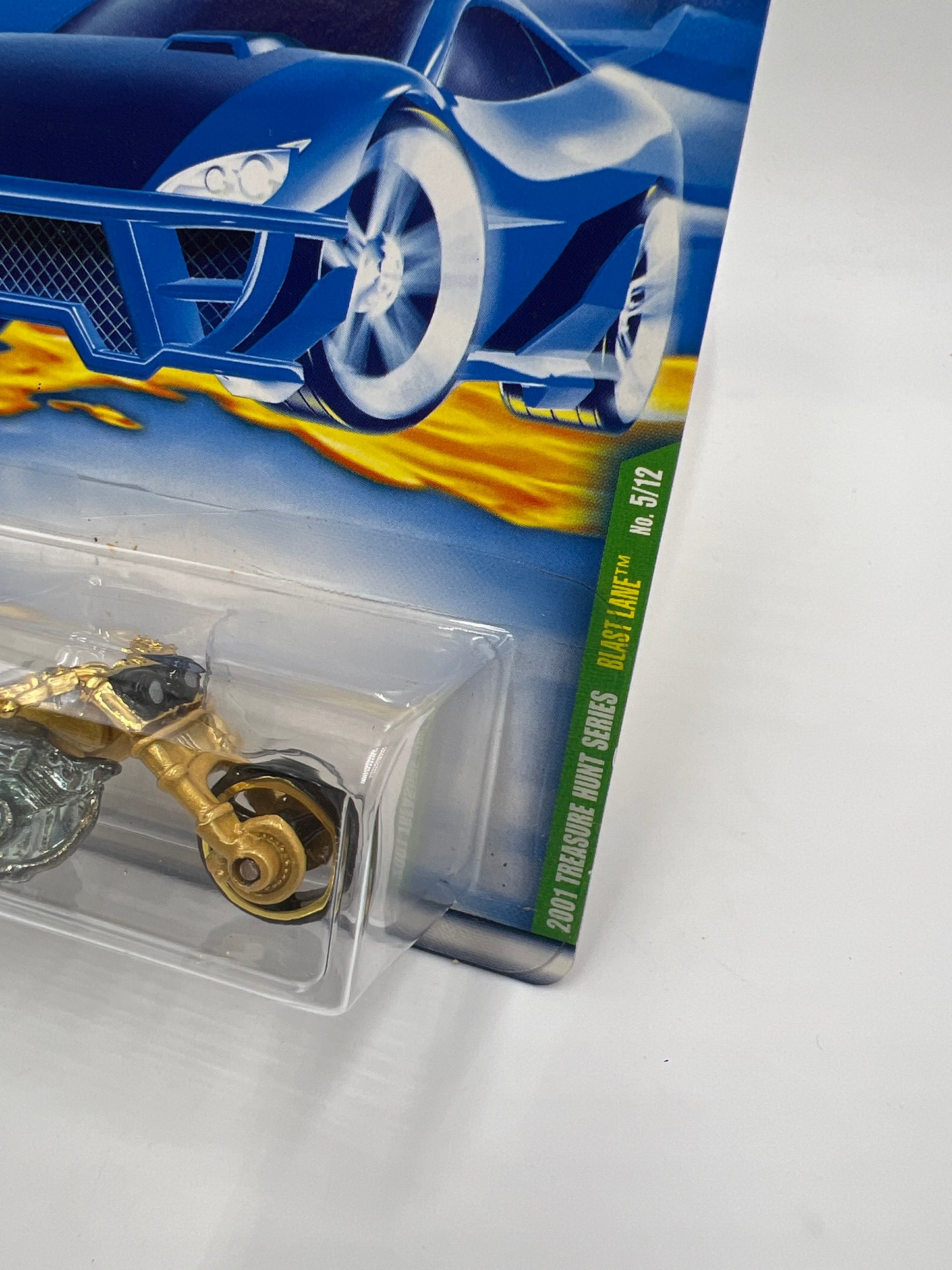2001 Hot Wheels Treasure Hunt #5 Blast Lane Gold 273E