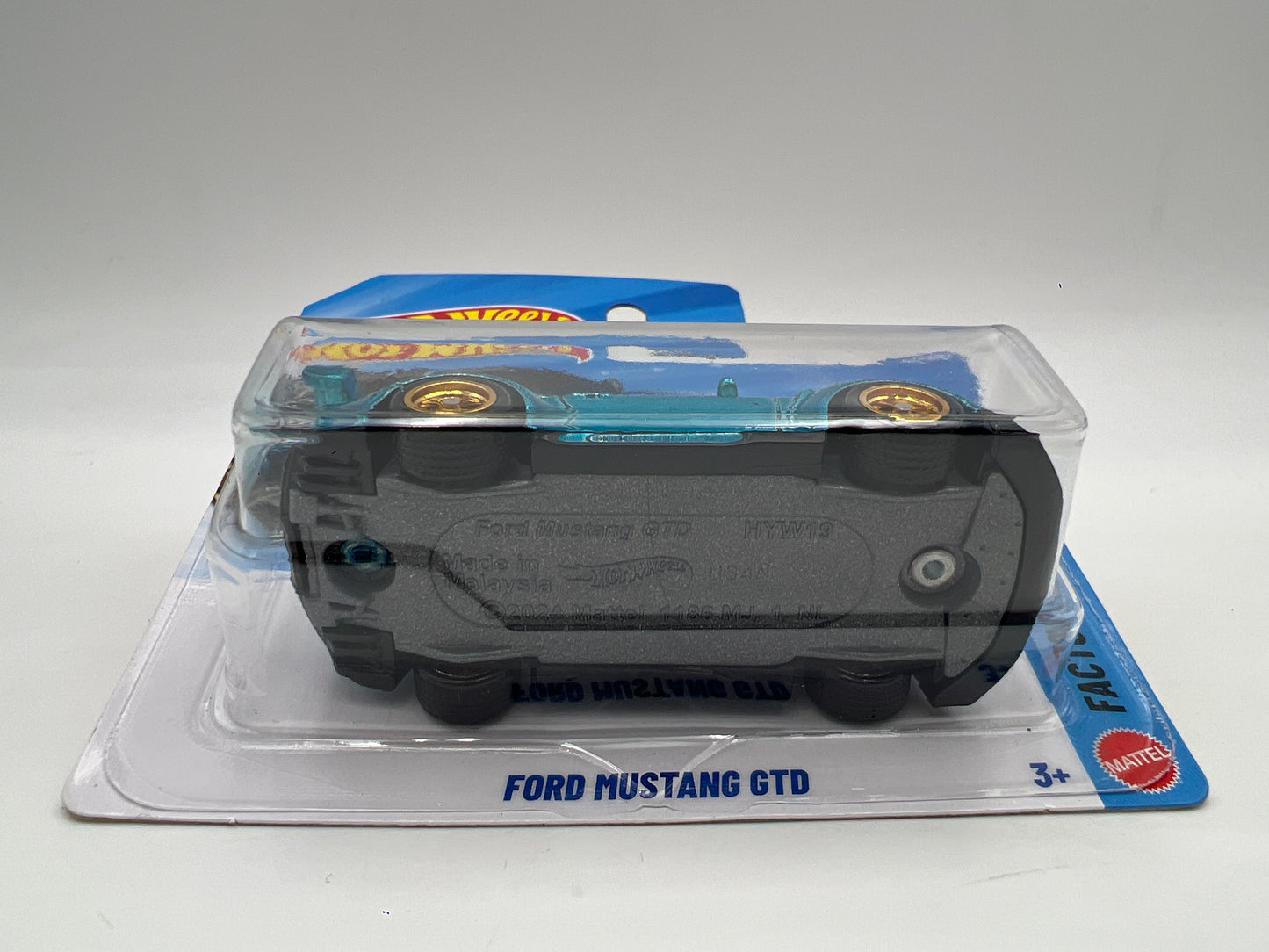 2026 Hot Wheels Short Card Super Treasure Hunt #43 Ford Mustang GTD Blue W/Protector