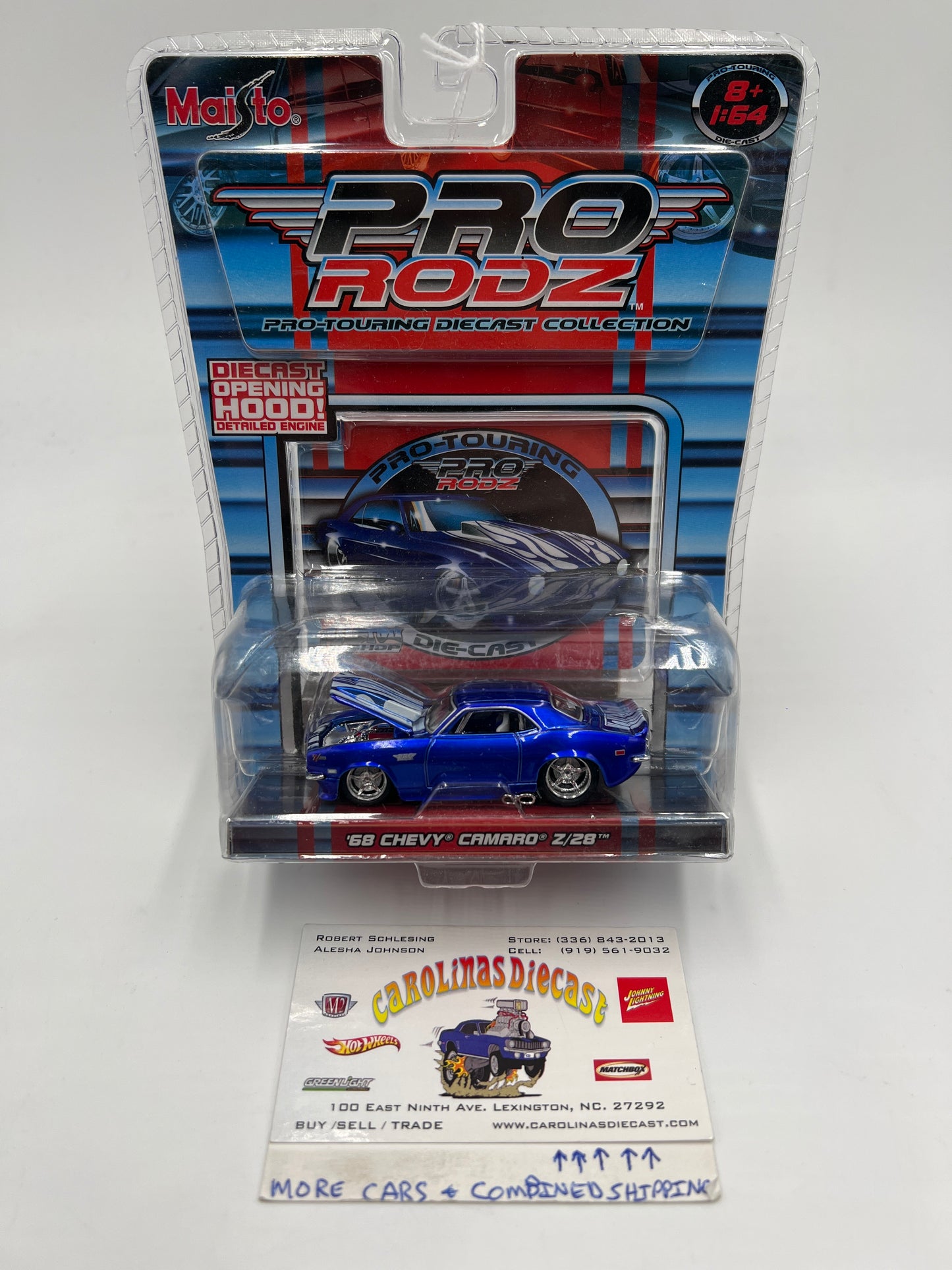Maisto Pro Rodz Pro-Touring 68 Chevy Camaro Z/28 Blue 216A