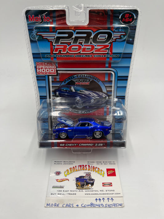 Maisto Pro Rodz Pro-Touring 68 Chevy Camaro Z/28 Blue 216A