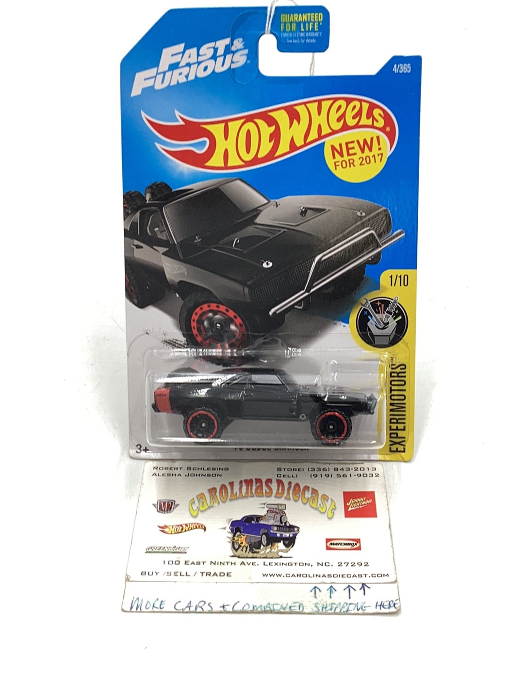 2017 Hot Wheels #4 70 Dodge Charger Fast and Furious 47E