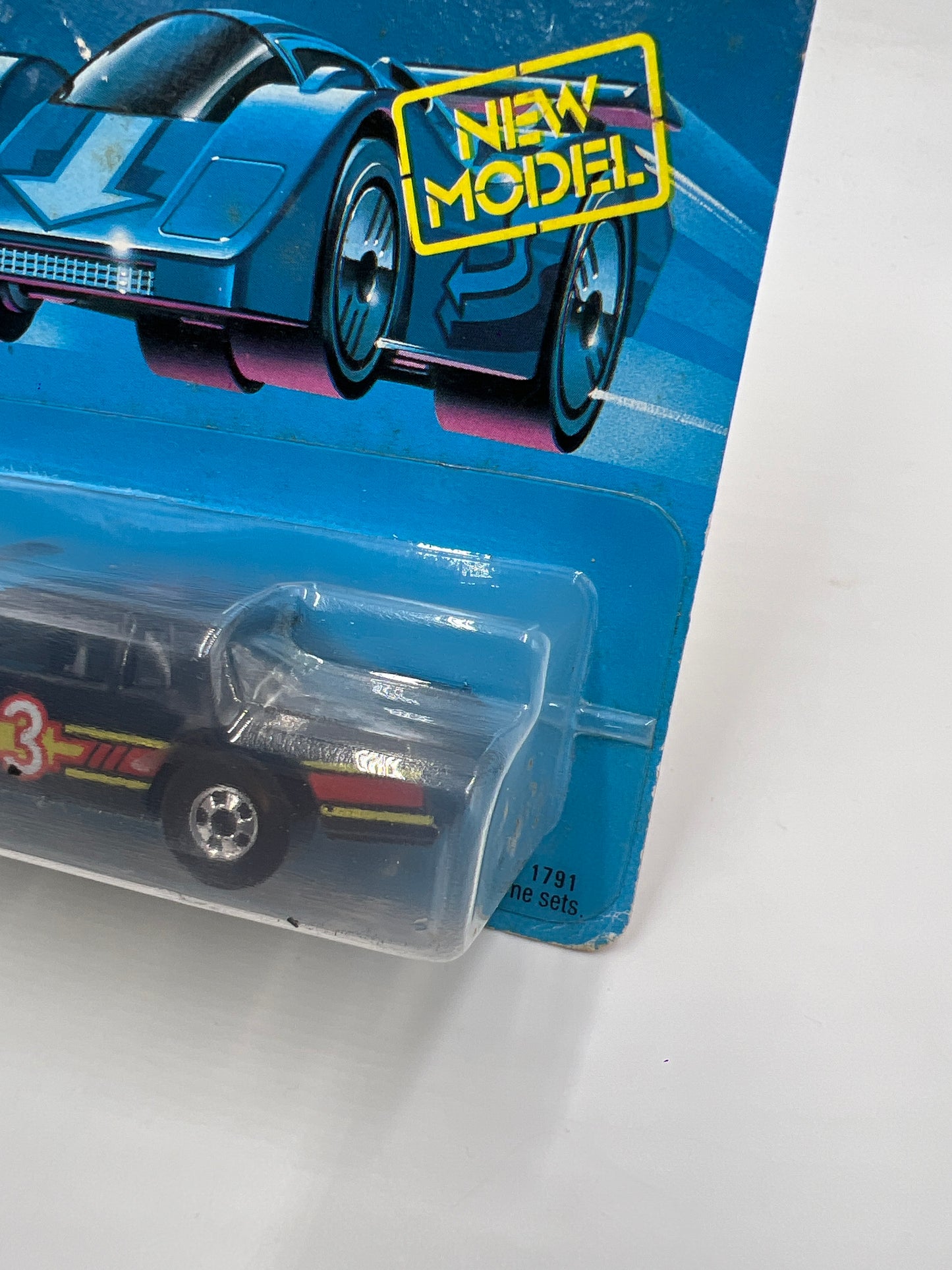 Hot Wheels Original 1988 Speed Fleet #1791 Chevy Stocker Black W/Protector