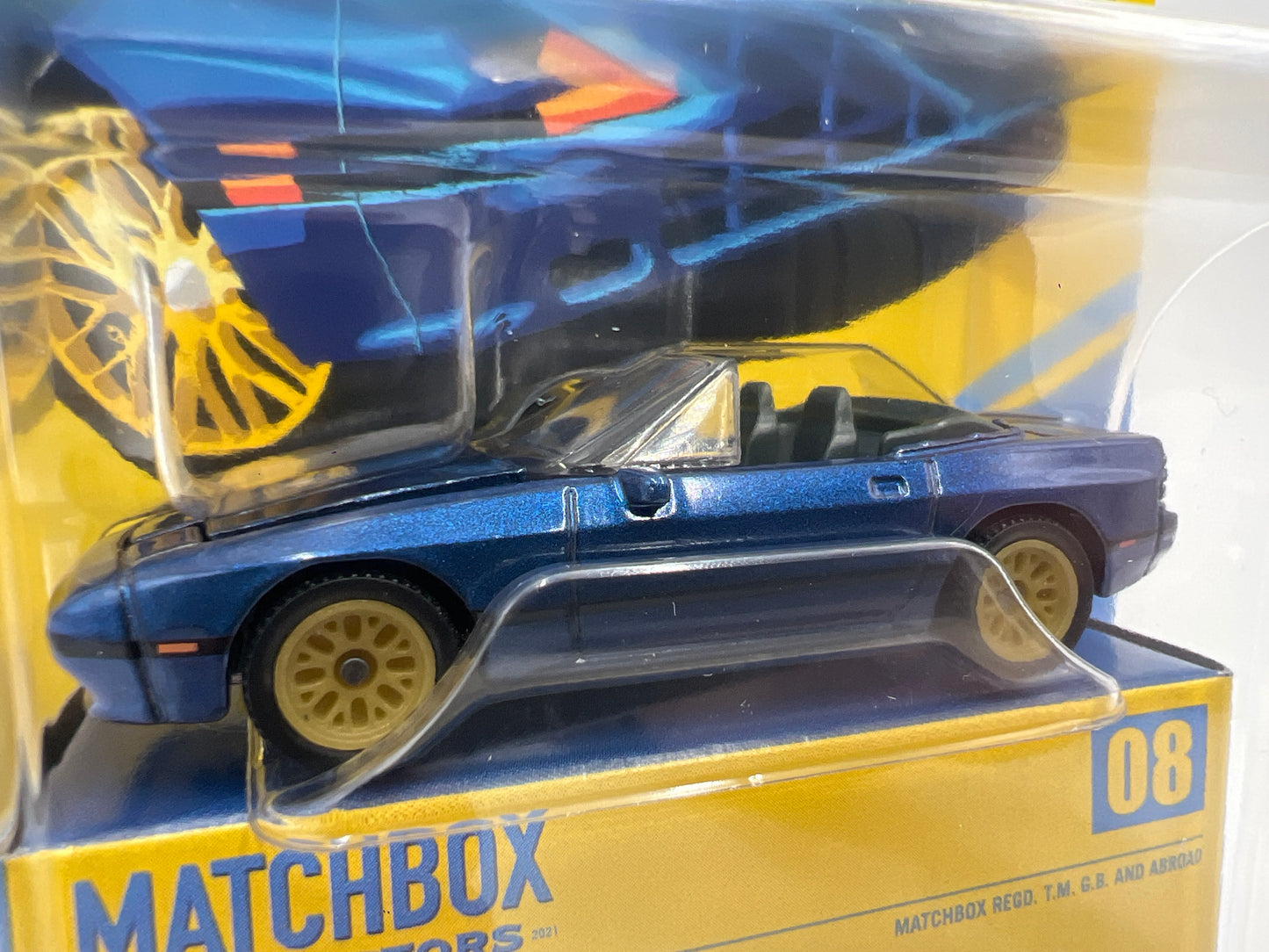 2025 Matchbox Collectors #8 1988 Mazda RX-7 Convertible Blue 171B
