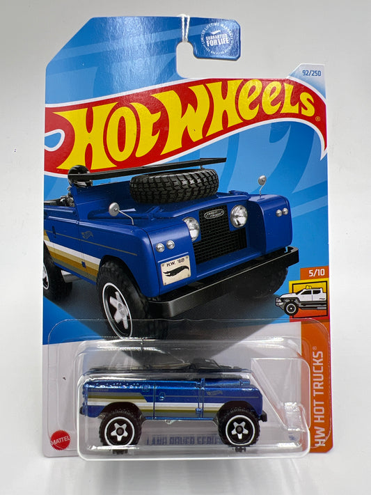 2024 Hot Wheels Hot Trucks #92 Land Rover Series II Blue 62C