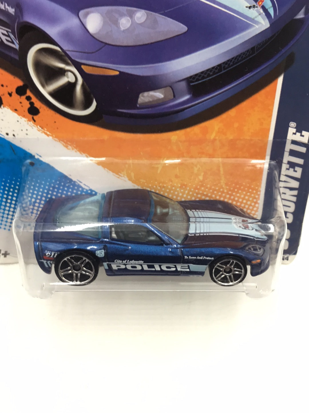 2011 Hot Wheels #164 C6 Corvette (Blue) FF4