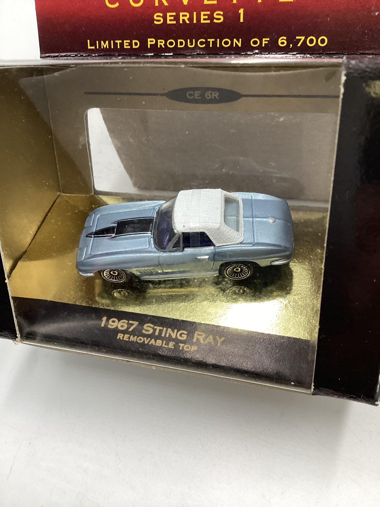 Micro Machines Collectors Edition Corvette Series 1 1967 Sting Ray Light Blue 1/6700 SR CE 6R