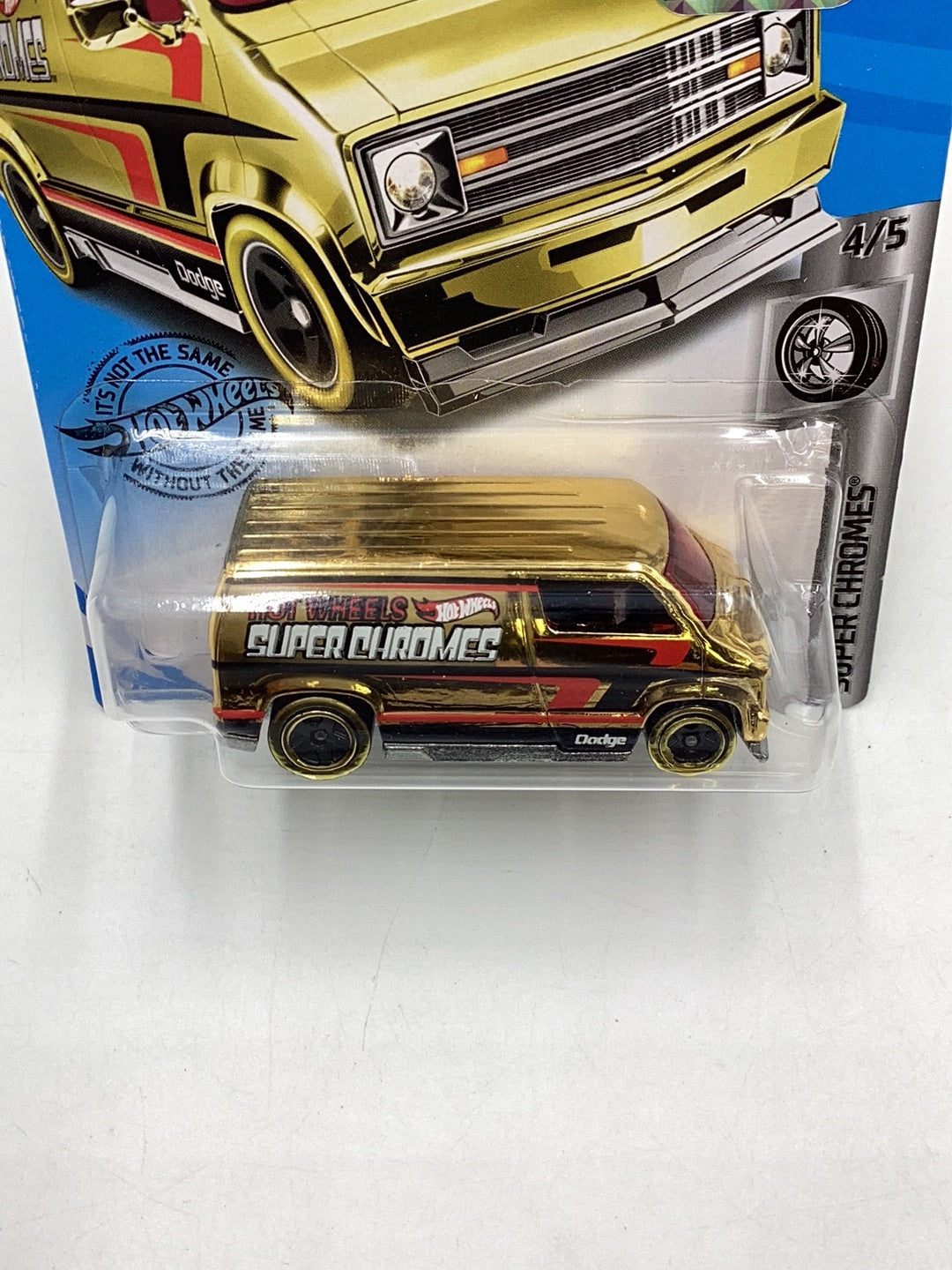 2019 Hot wheels #23 Custom 77 Dodge Van Gold Factory Sealed 43B