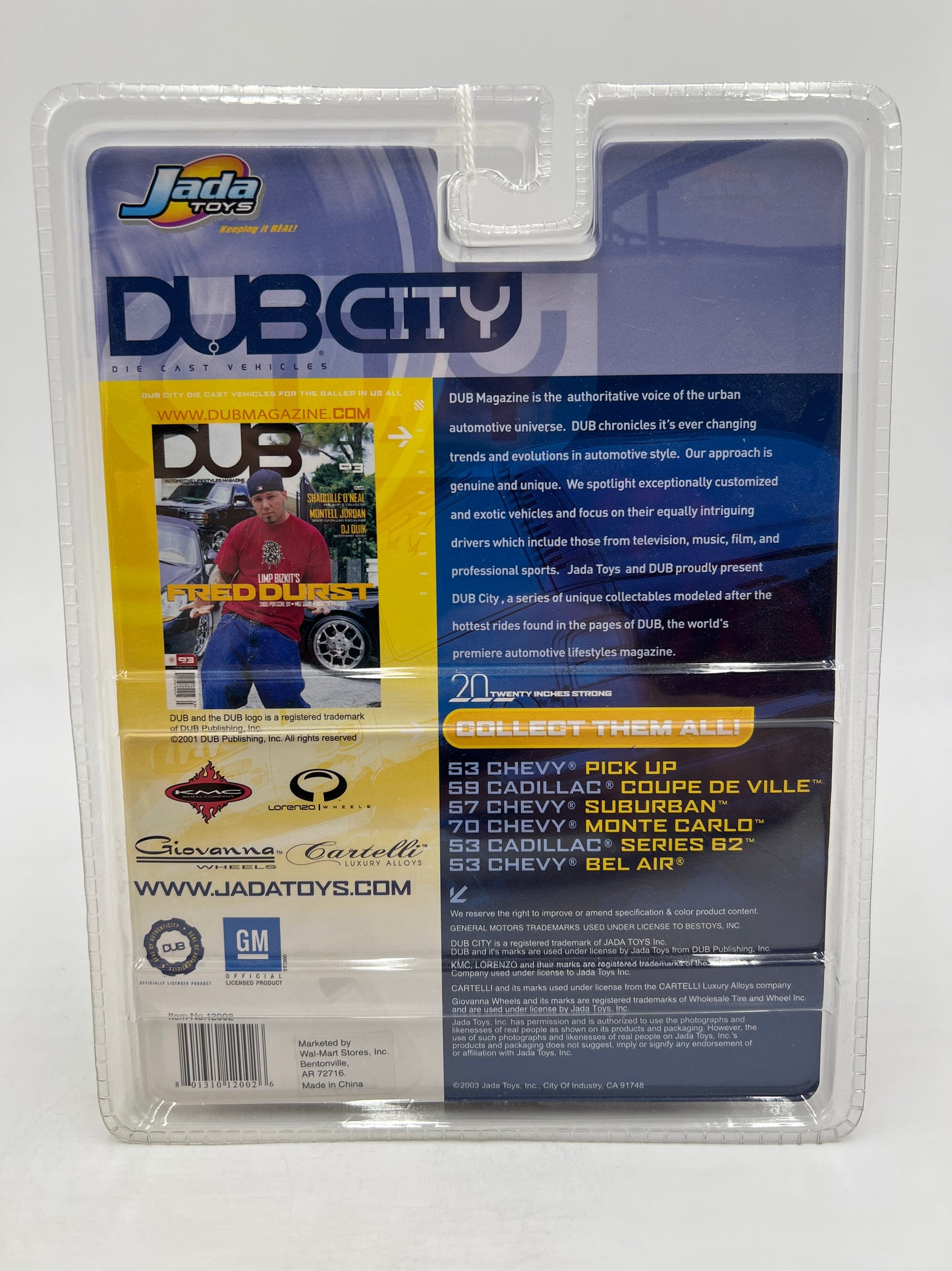 2003 Jada Dub City #44 70 Chevy Monte Carlo White 221F