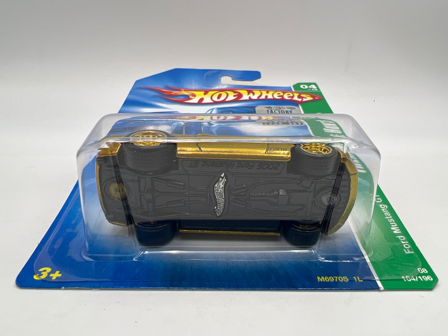 2008 Hot Wheels Factory Sealed Super Treasure Hunt #164 Ford Mustang GT Gold W/Protector