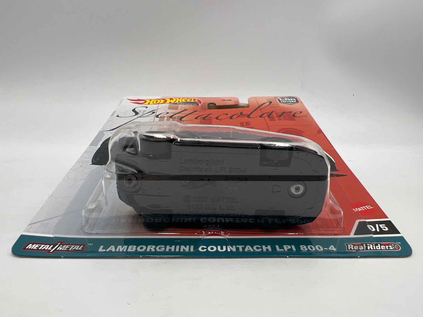 Hot Wheels Premium Car Culture Spettacolare CHASE #0 Lamborghini Countach LPI 800-4 Black W/Protector