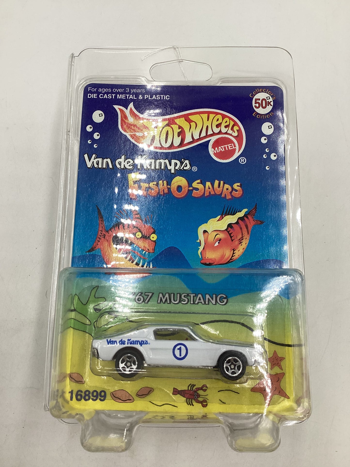 1996 Hot Wheels Van De Kamps Mail In 67 Mustang White