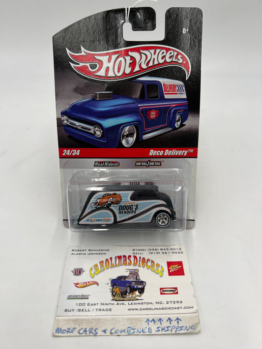 2010 Hot Wheels Slick Rides #24 Deco Delivery Black 245K