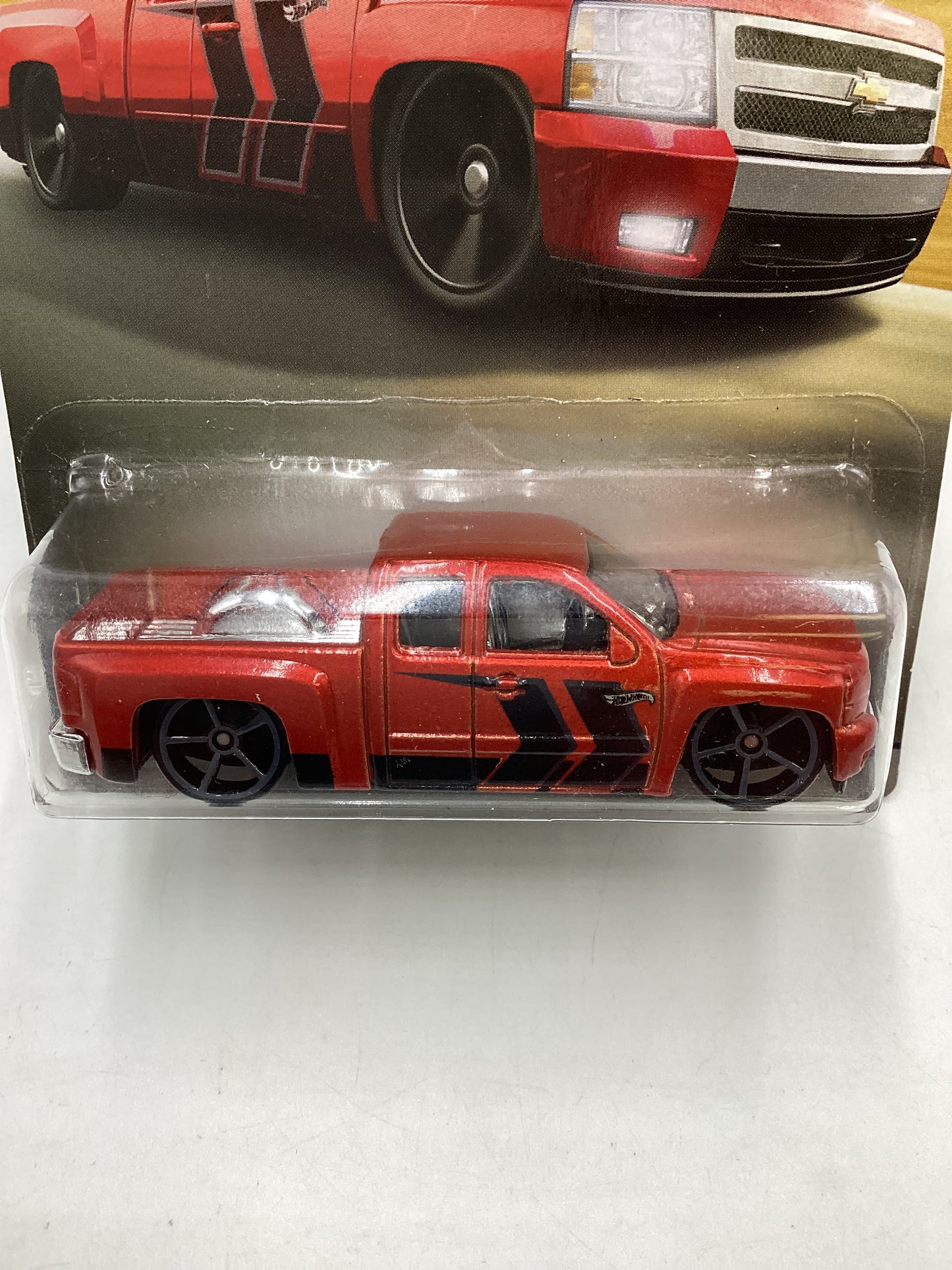 Hot Wheels Walmart 100 Years Chevy #7 Chevy Silverado Red 162A