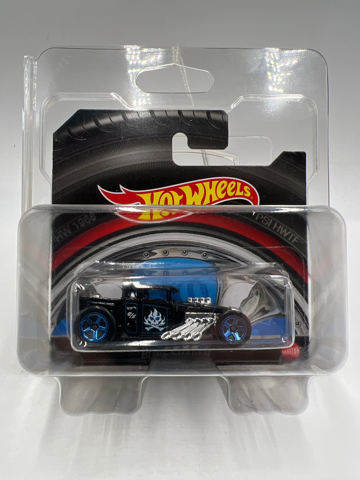 Hot Wheels Short Card Mega Construx Set Exclusive Bone Shaker Black W/Protector